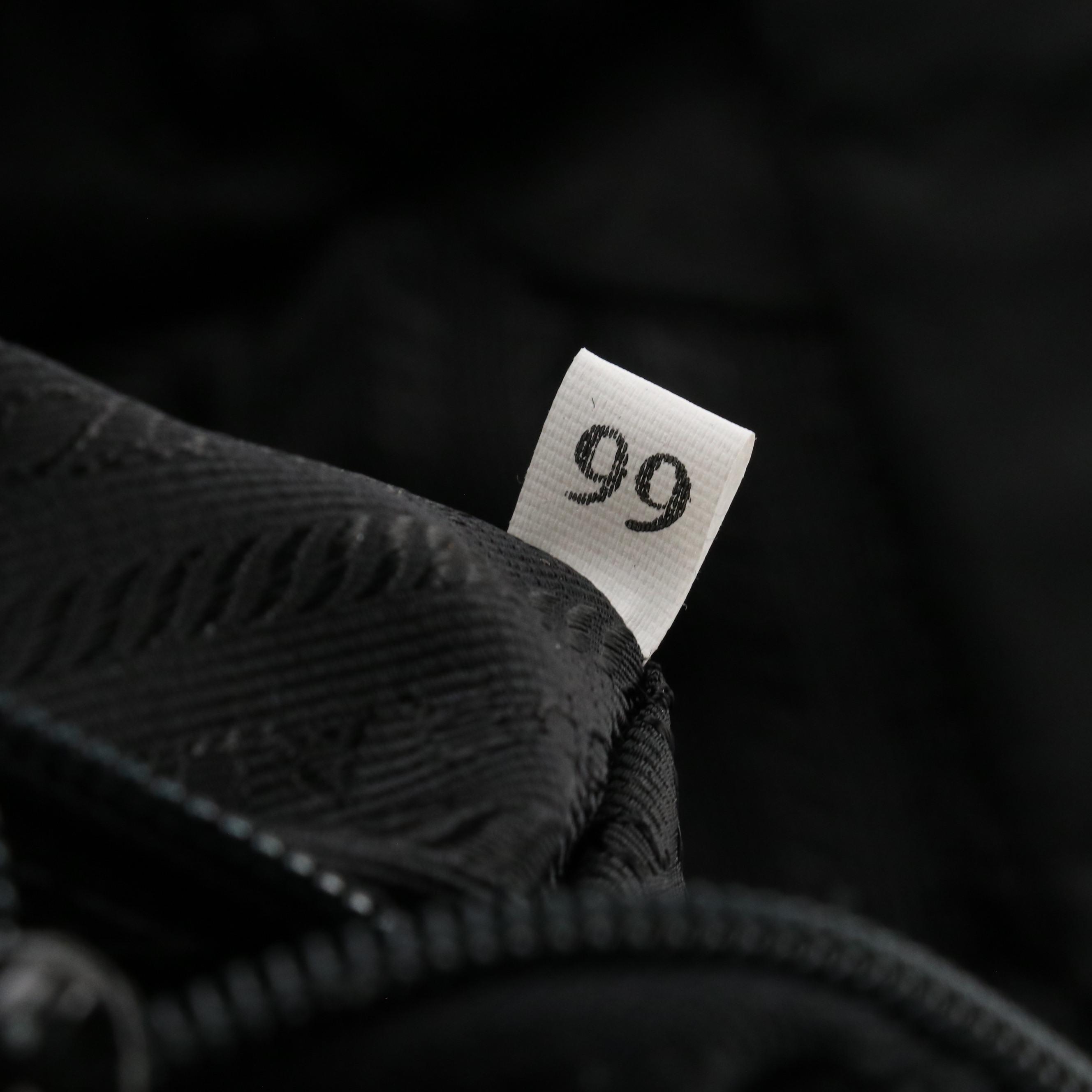 Prada Black Tessuto Nylon and Lambskin Leather Shoulder Bag