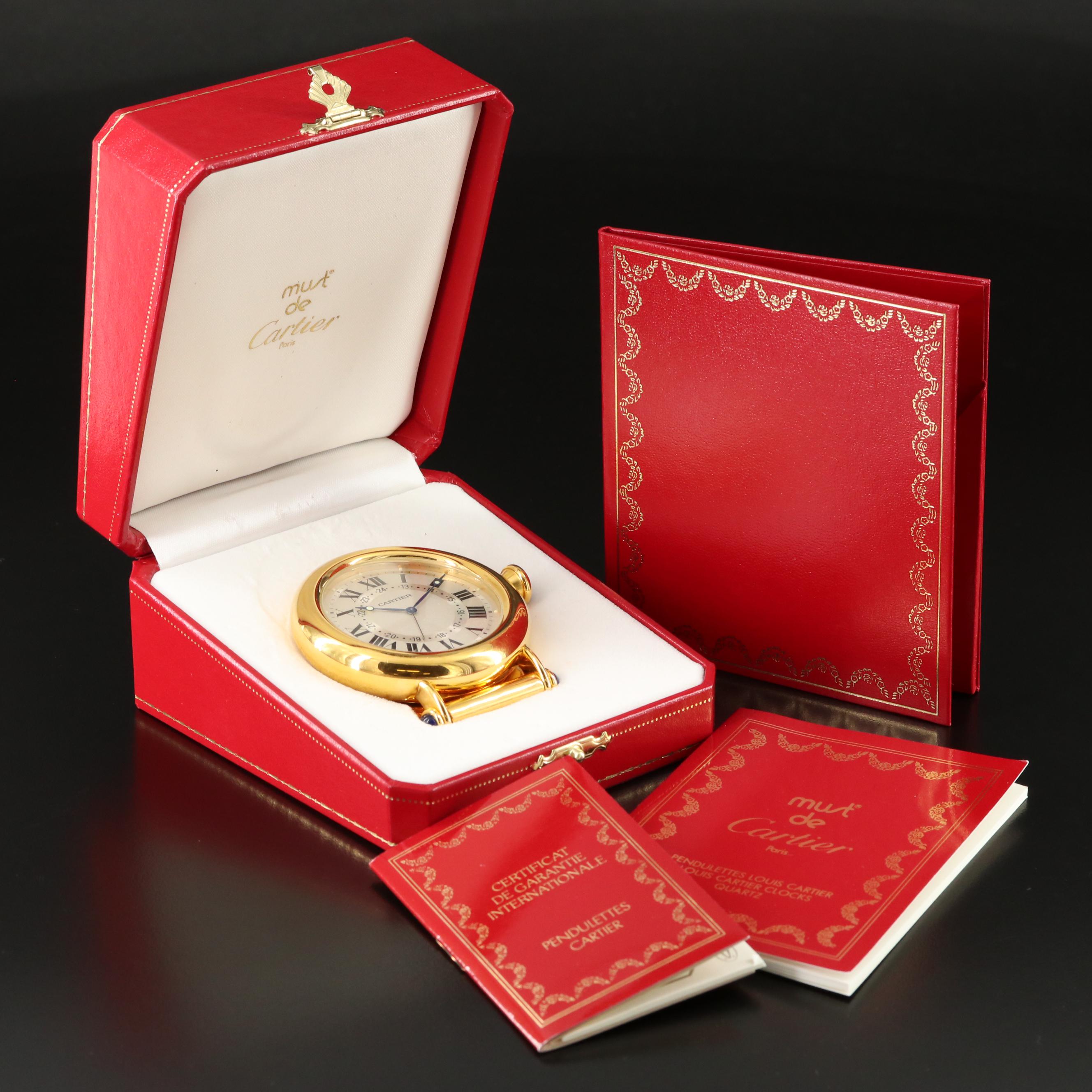 Cartier Diabolo Louis Cartier Award Clock