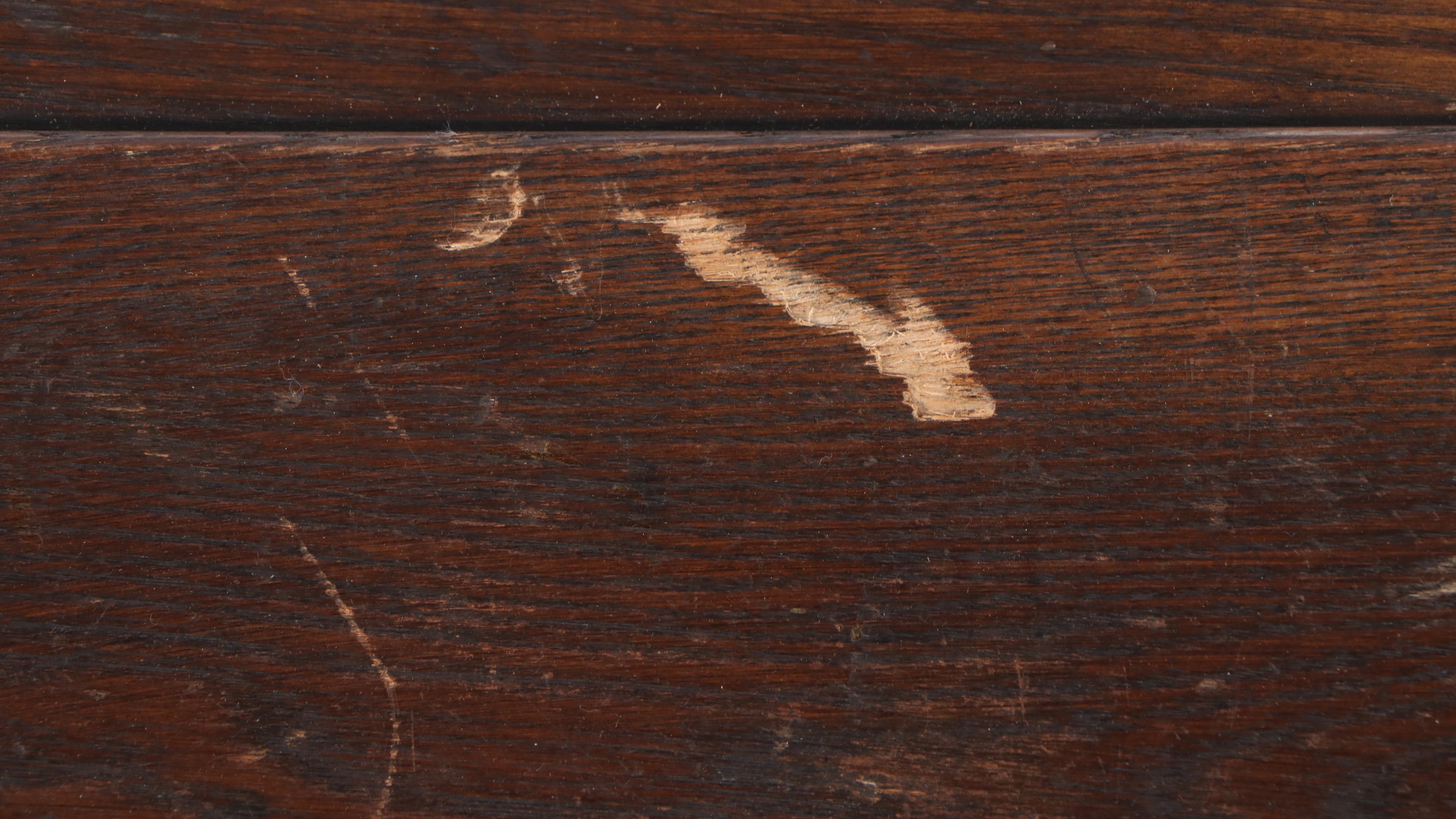 Jacobean Revival Oak and Cedar Blanket Chest, Circa 1930