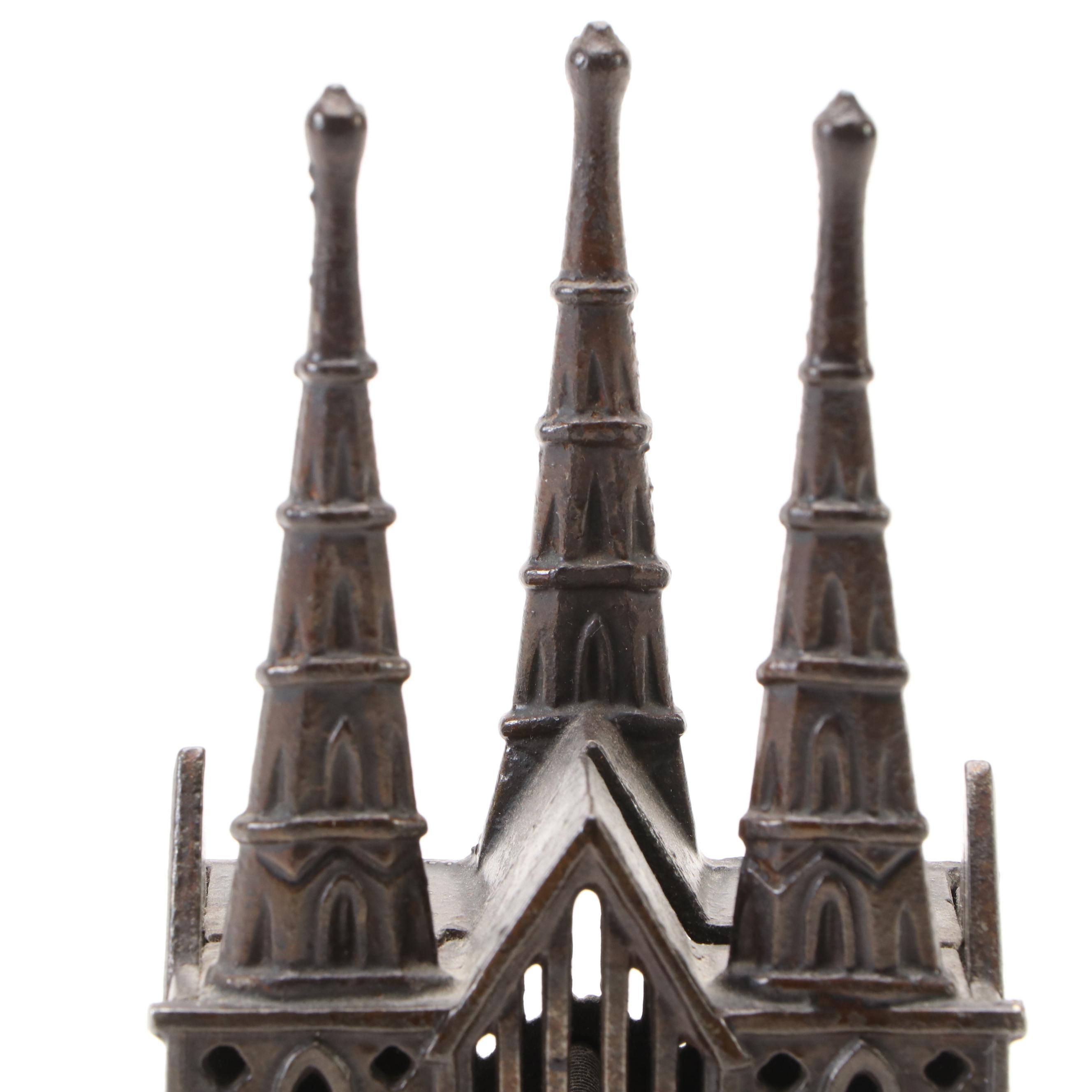 Cast Iron Litchfield Cathedral Coin Bank