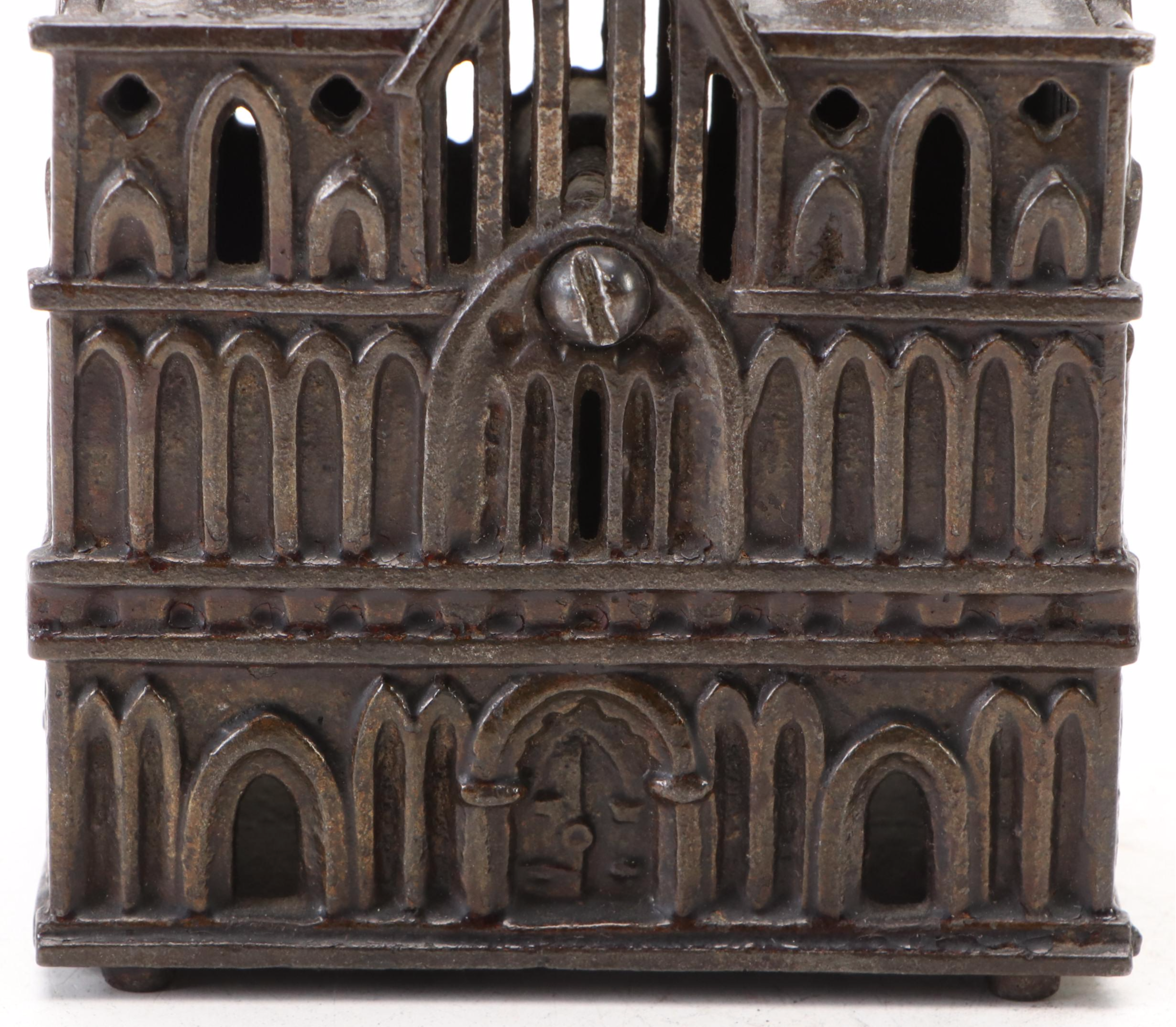 Cast Iron Litchfield Cathedral Coin Bank