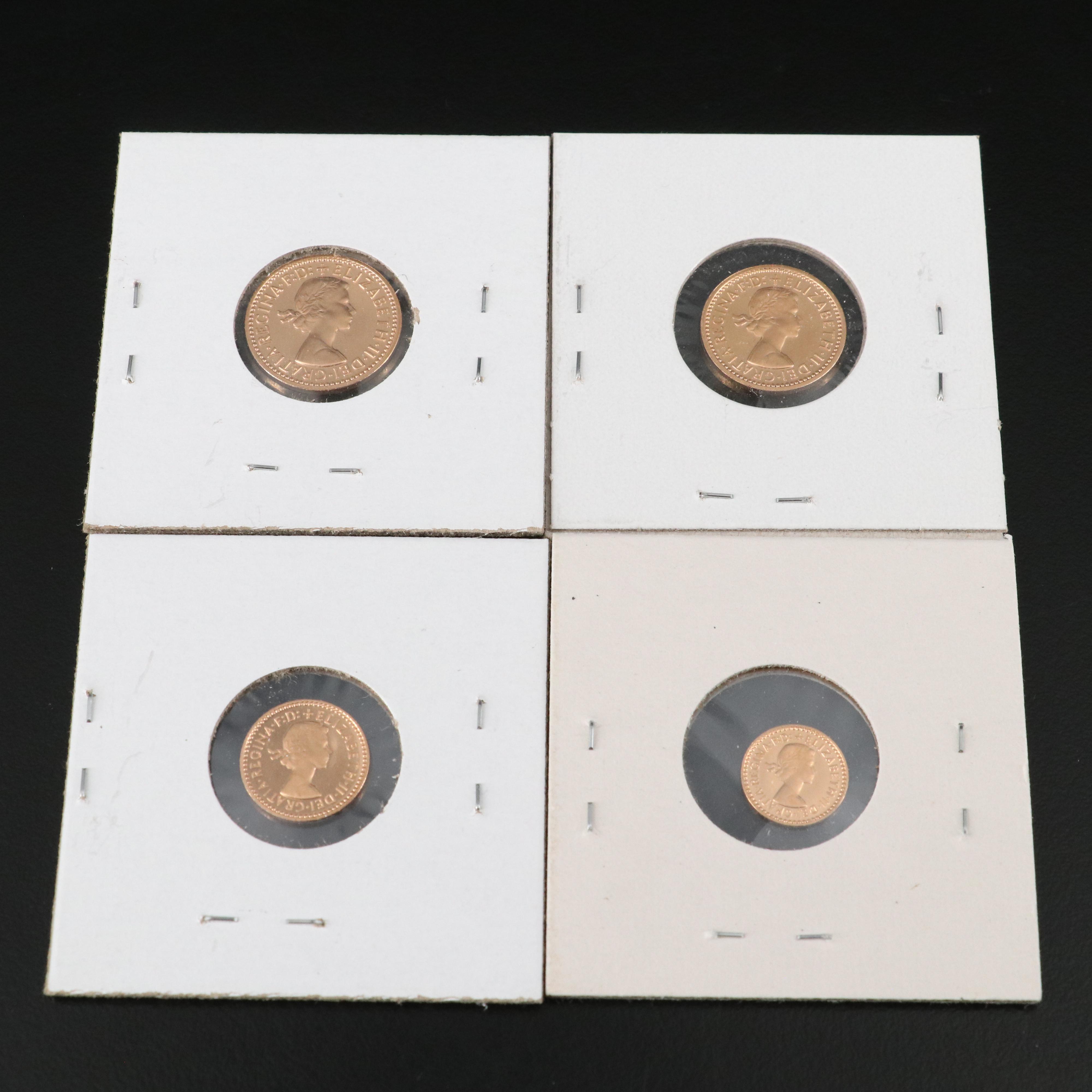 2002 "Queen's Maundy Money" Gold Four Coin Proof Set