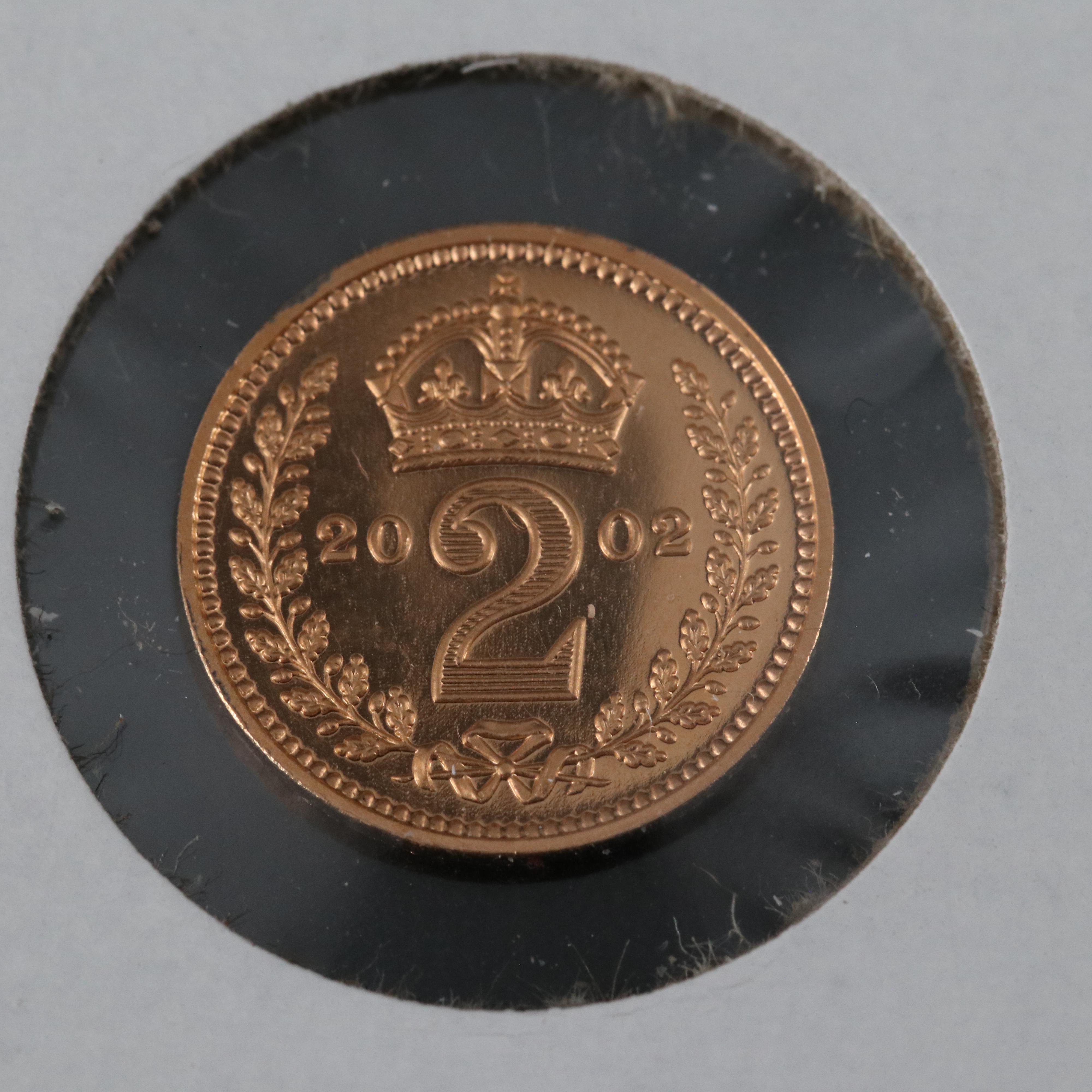 2002 "Queen's Maundy Money" Gold Four Coin Proof Set