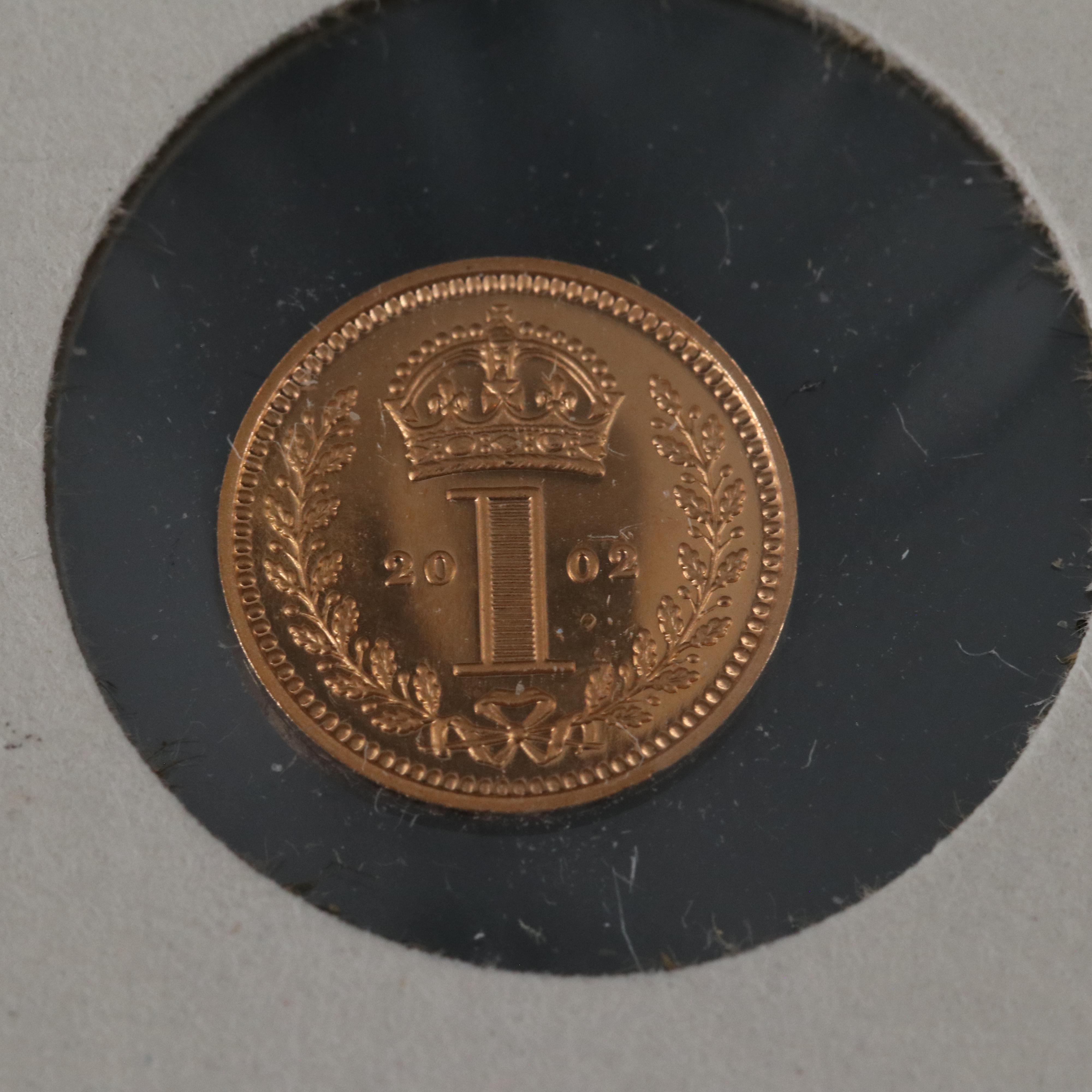 2002 "Queen's Maundy Money" Gold Four Coin Proof Set