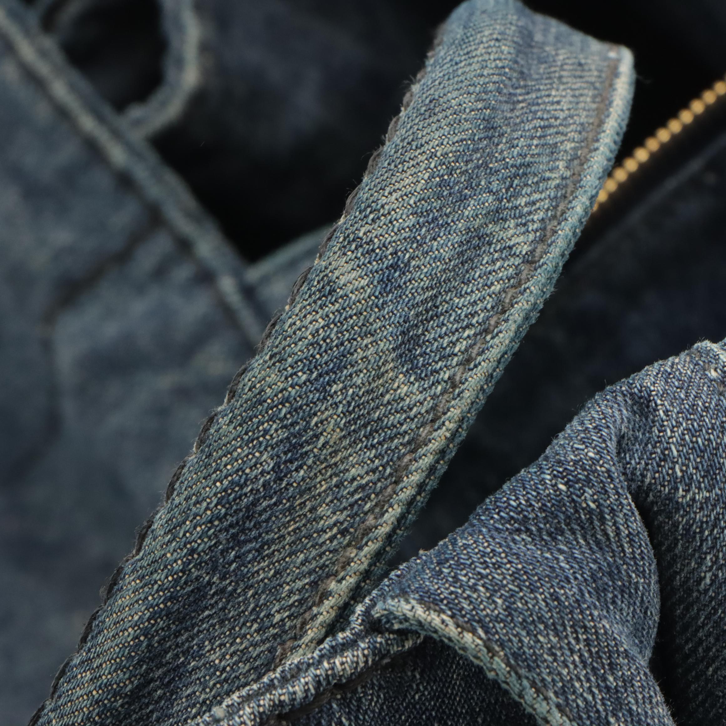 Prada Large Canapa Denim Tote Bag