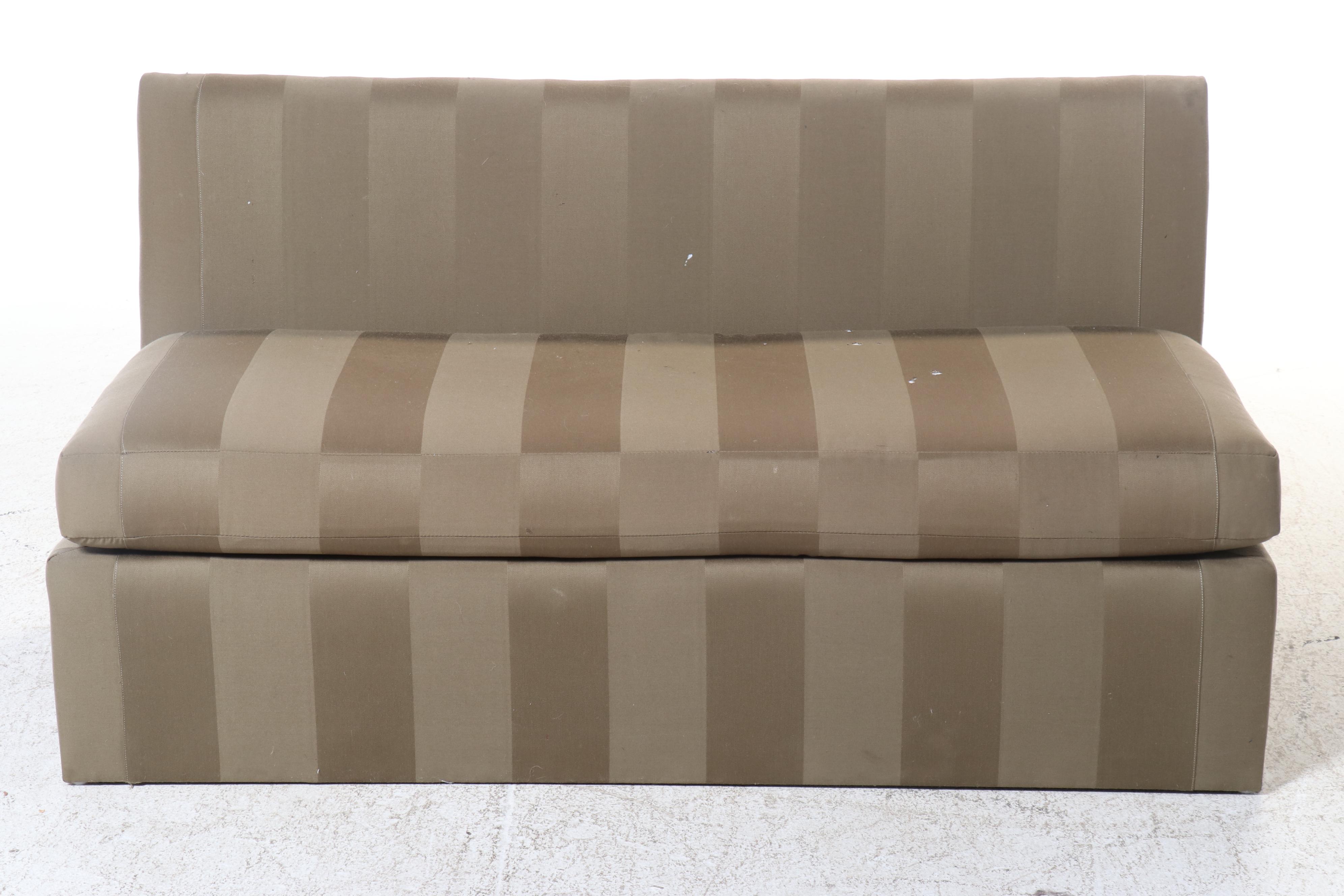 Ashley Manor Inc. Striped Upholstered Bench