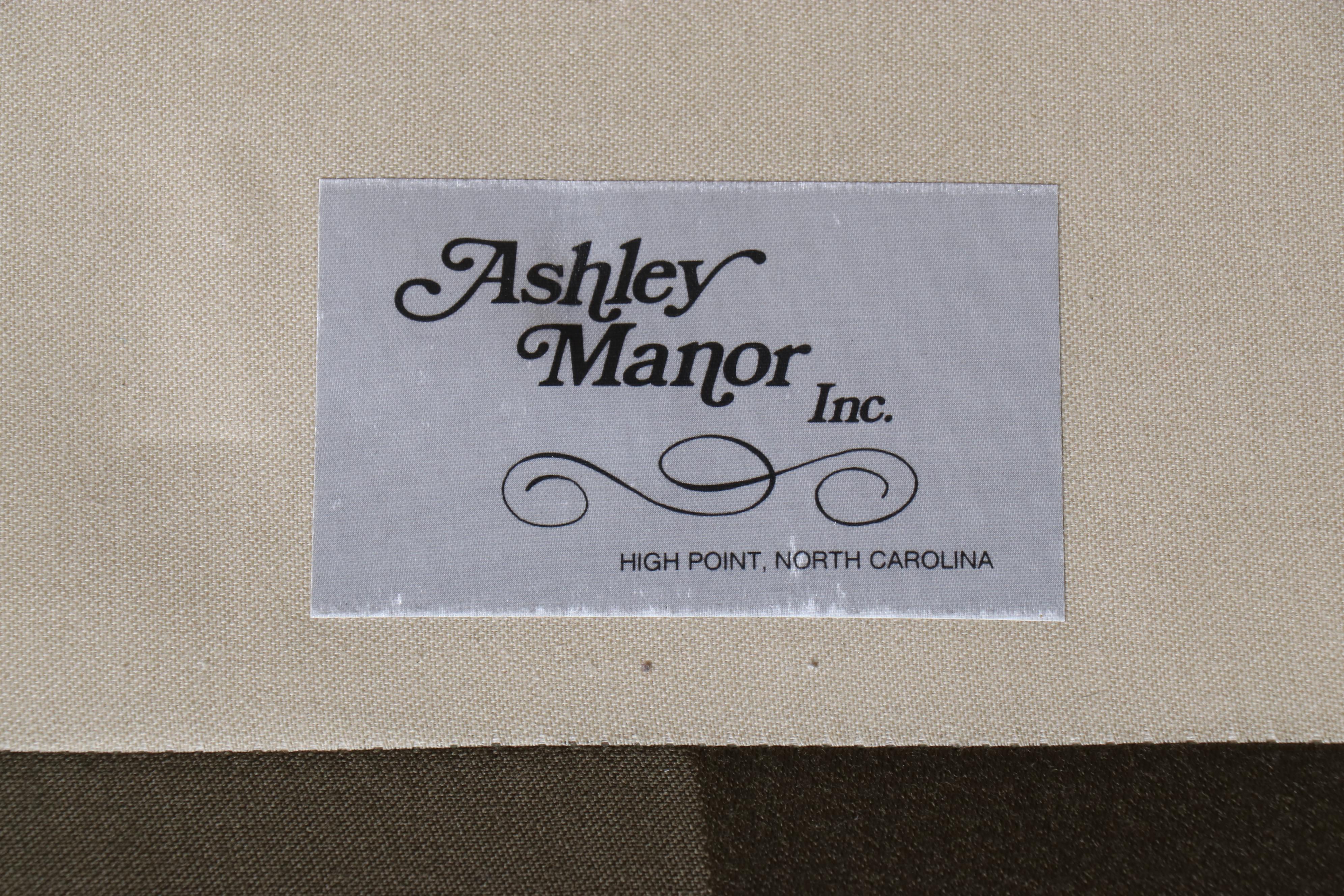 Ashley Manor Inc. Striped Upholstered Bench