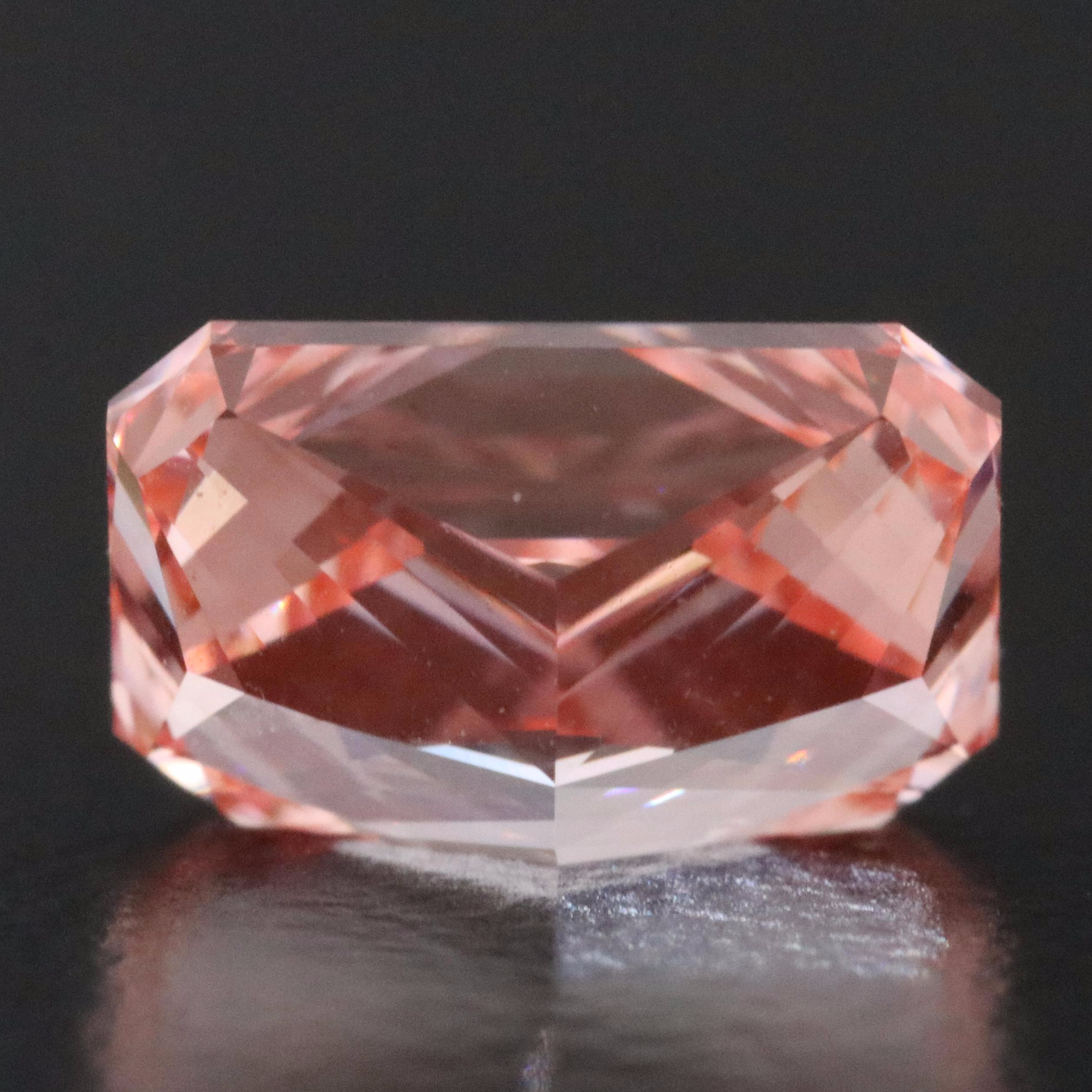 Loose 1.59 CT Lab Grown Fancy Pink Diamond with IGI Report