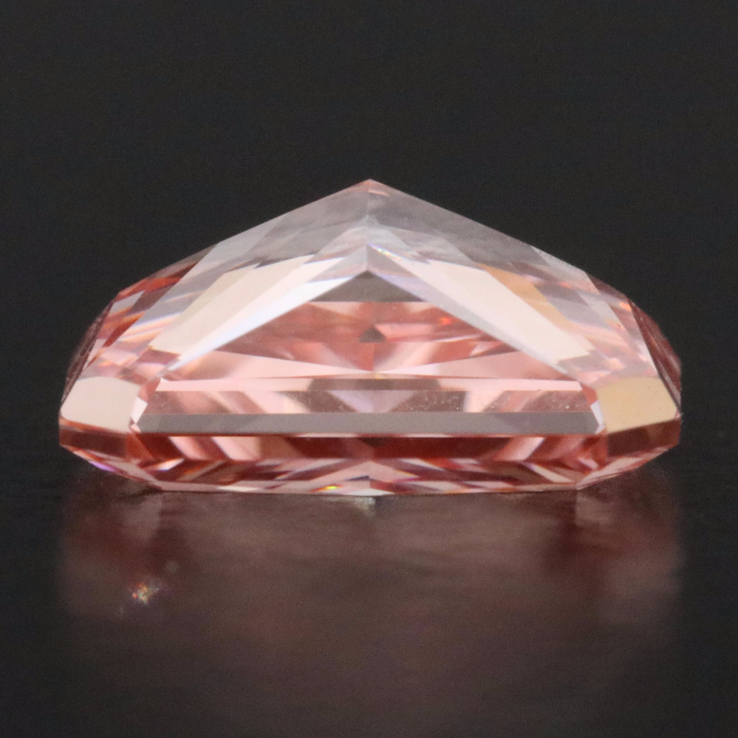 Loose 1.59 CT Lab Grown Fancy Pink Diamond with IGI Report