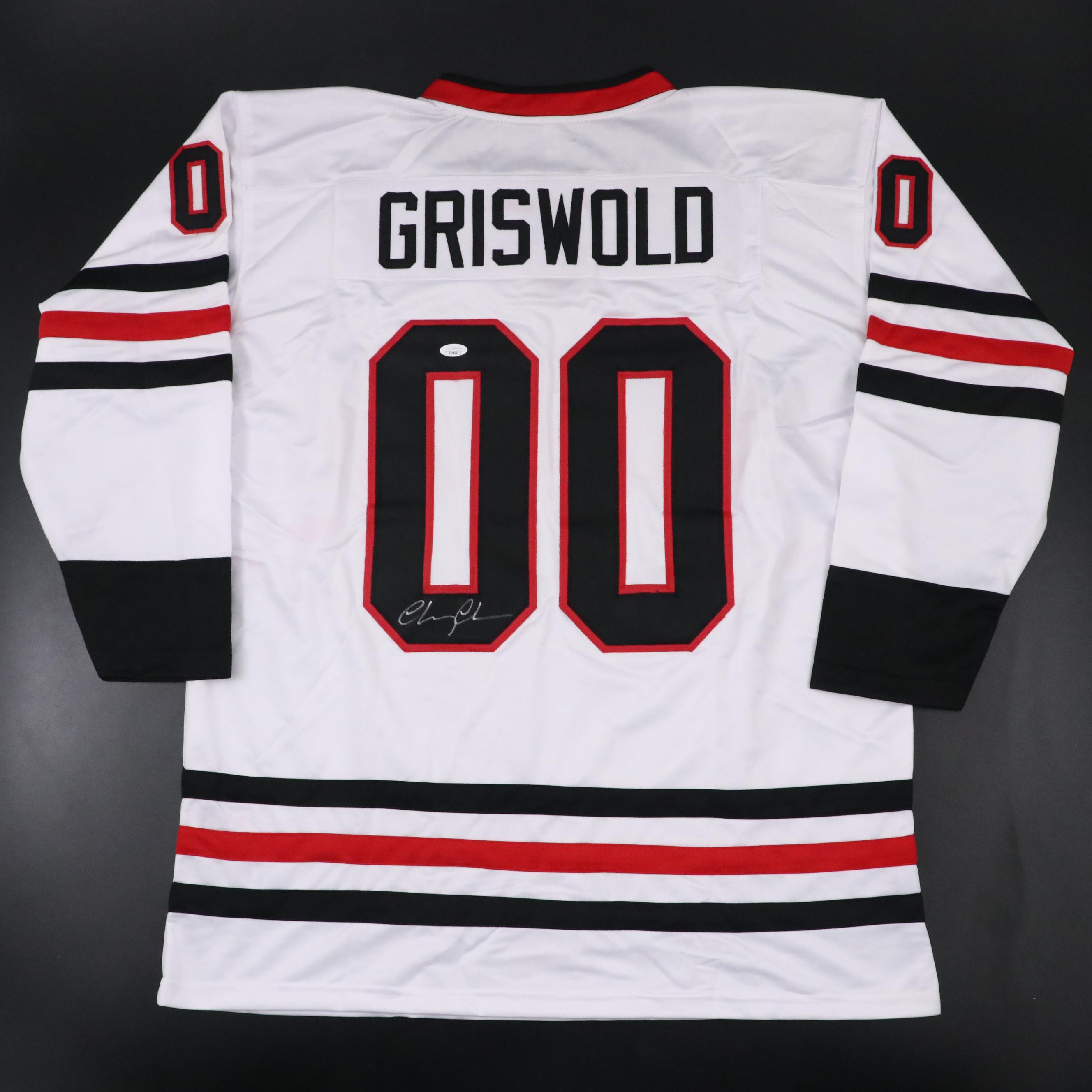 Chevy Chase Signed "Christmas Vacation: Clark Griswold" Hockey Jersey, JSA