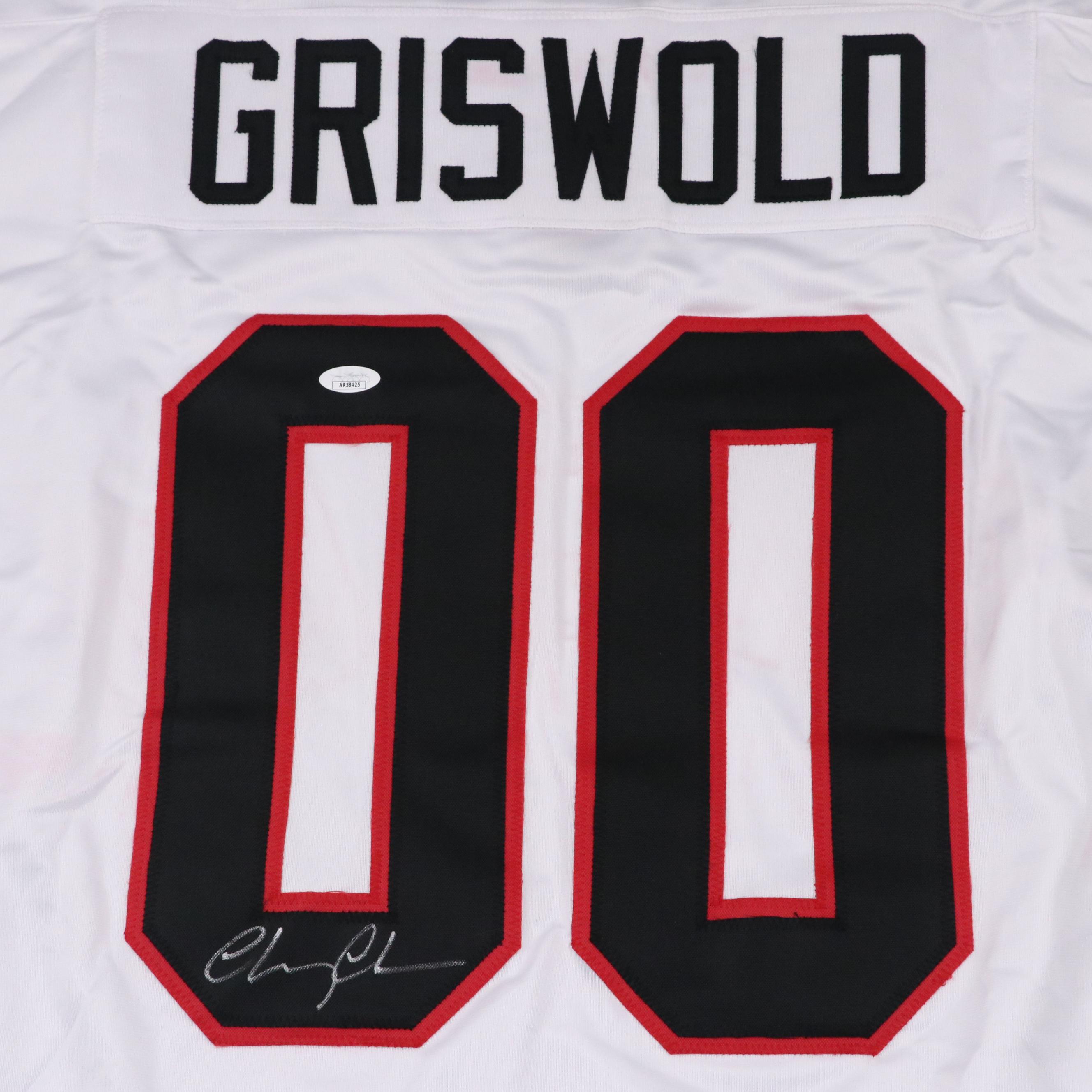 Chevy Chase Signed "Christmas Vacation: Clark Griswold" Hockey Jersey, JSA