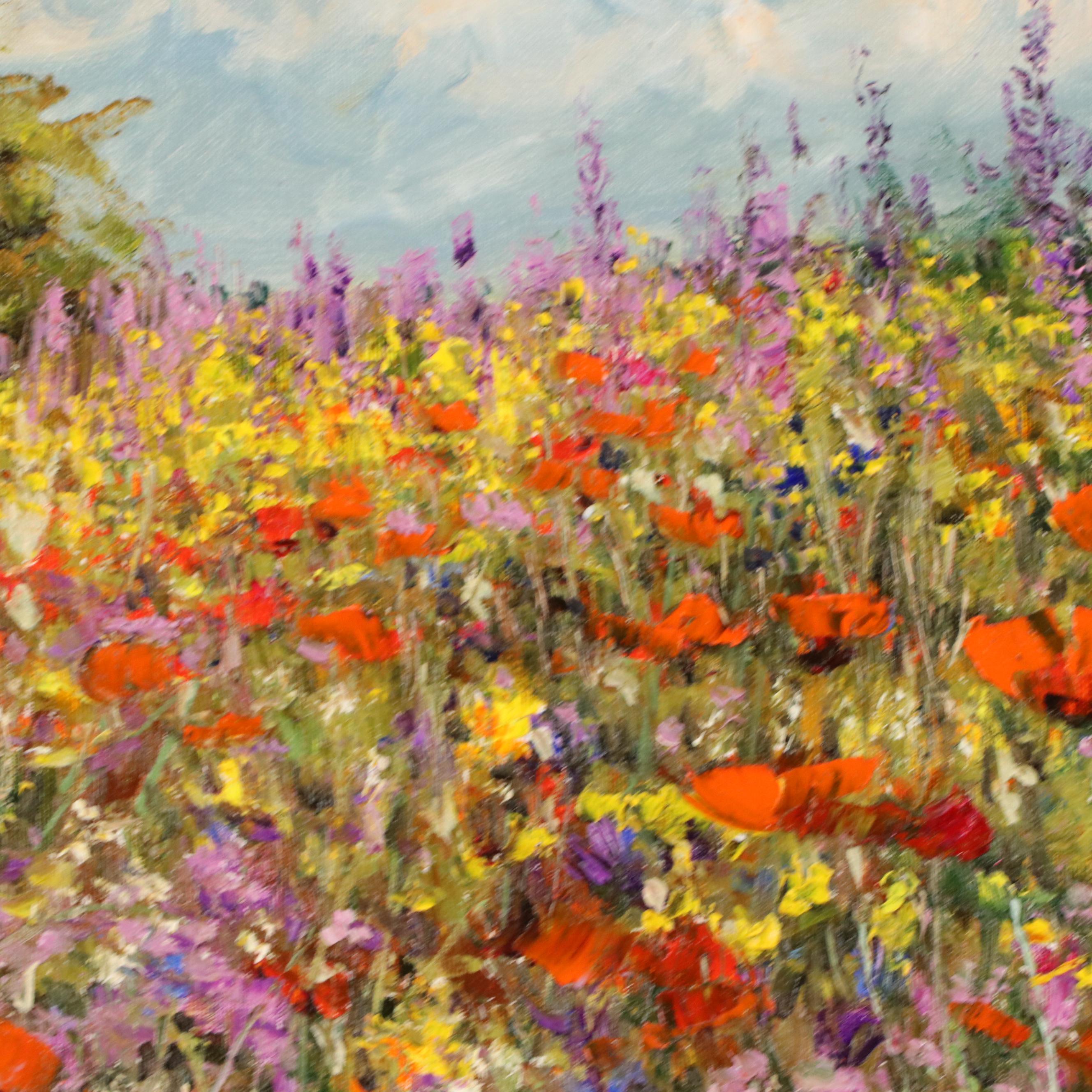 Garncarek Aleksander Floral Landscape Oil Painting, 2025