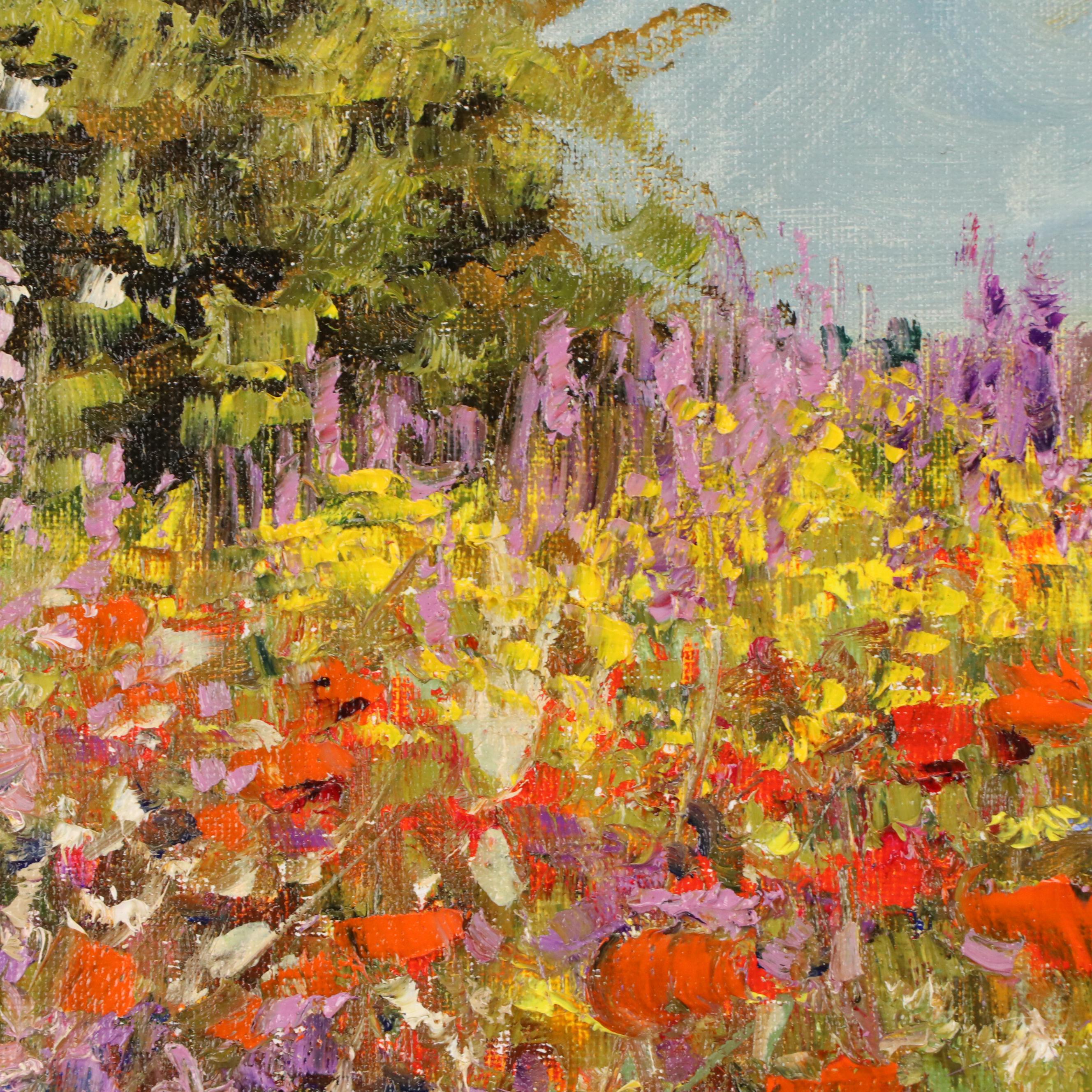 Garncarek Aleksander Floral Landscape Oil Painting, 2025