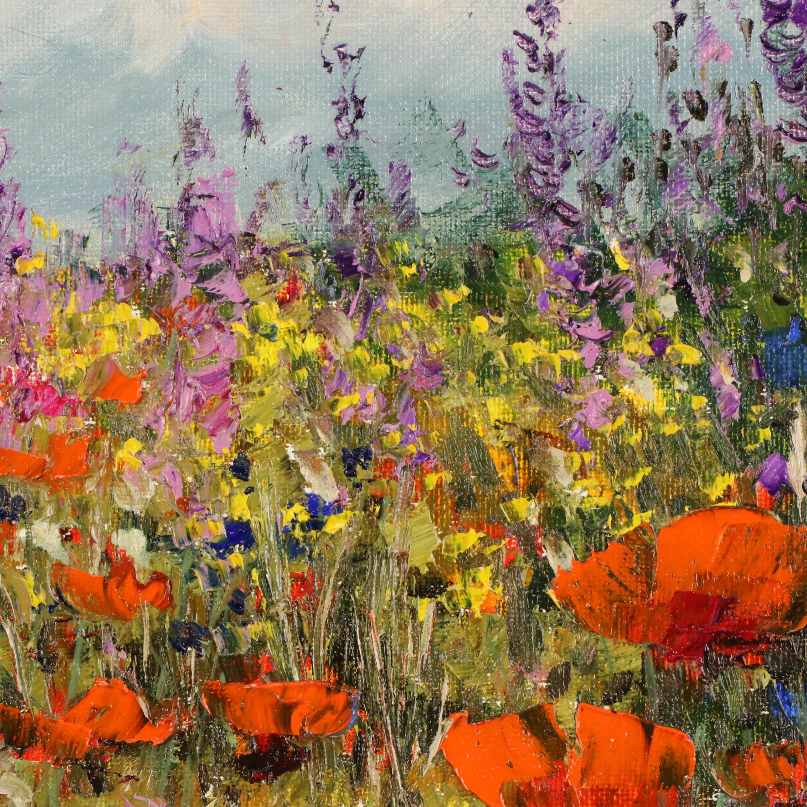 Garncarek Aleksander Floral Landscape Oil Painting, 2025