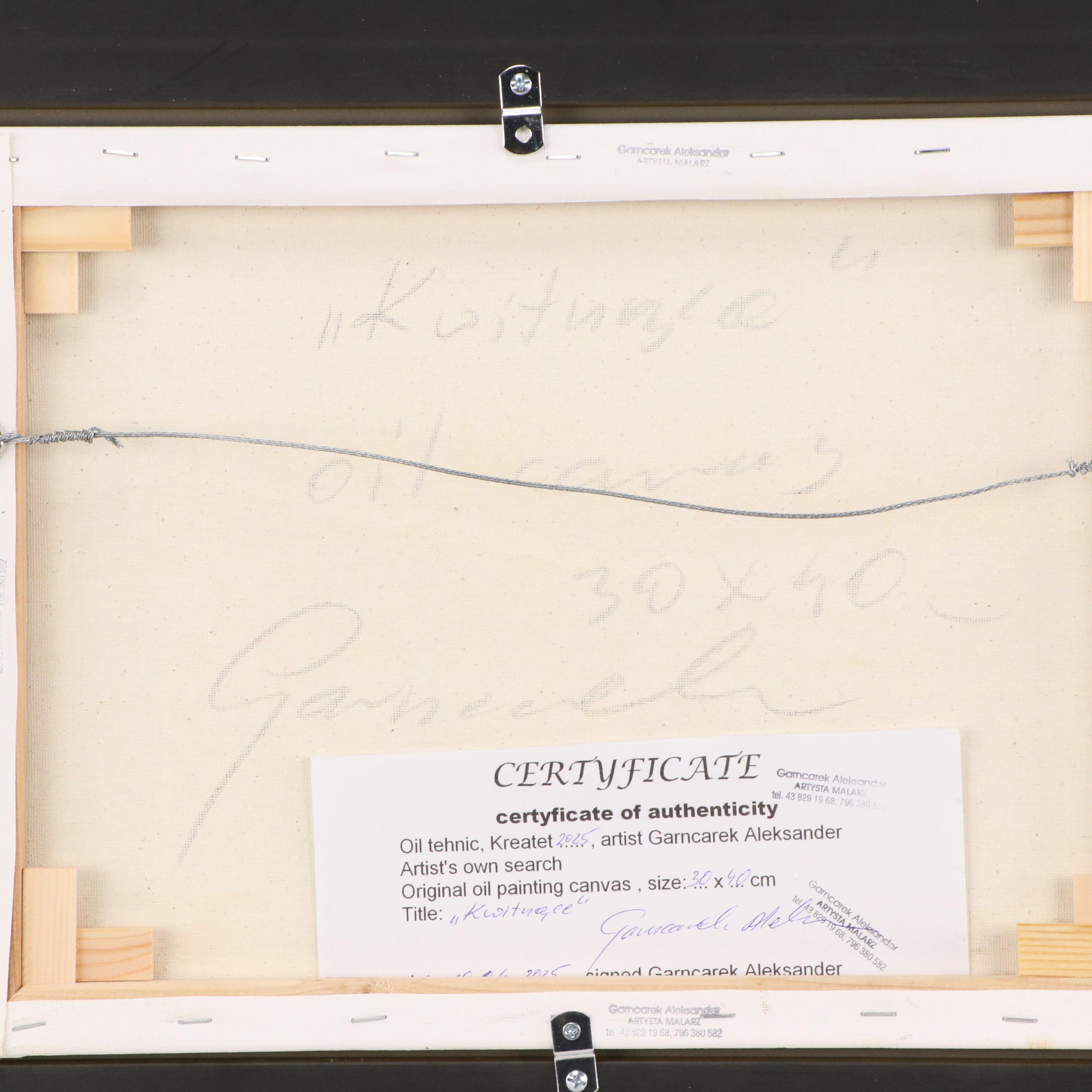 Garncarek Aleksander Floral Landscape Oil Painting, 2025