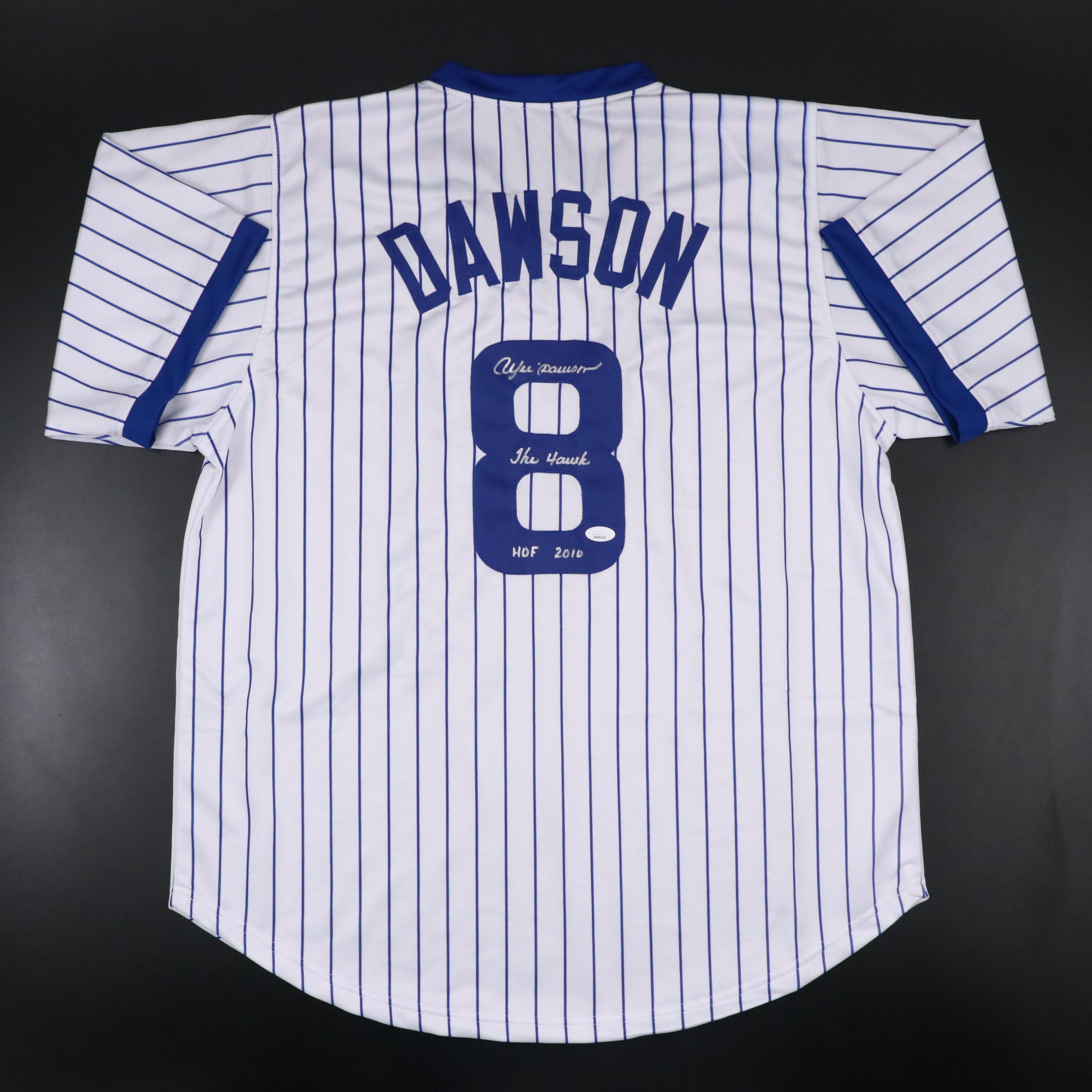 Andre Dawson Signed “HOF 2010” Chicago Cubs Baseball Jersey, JSA
