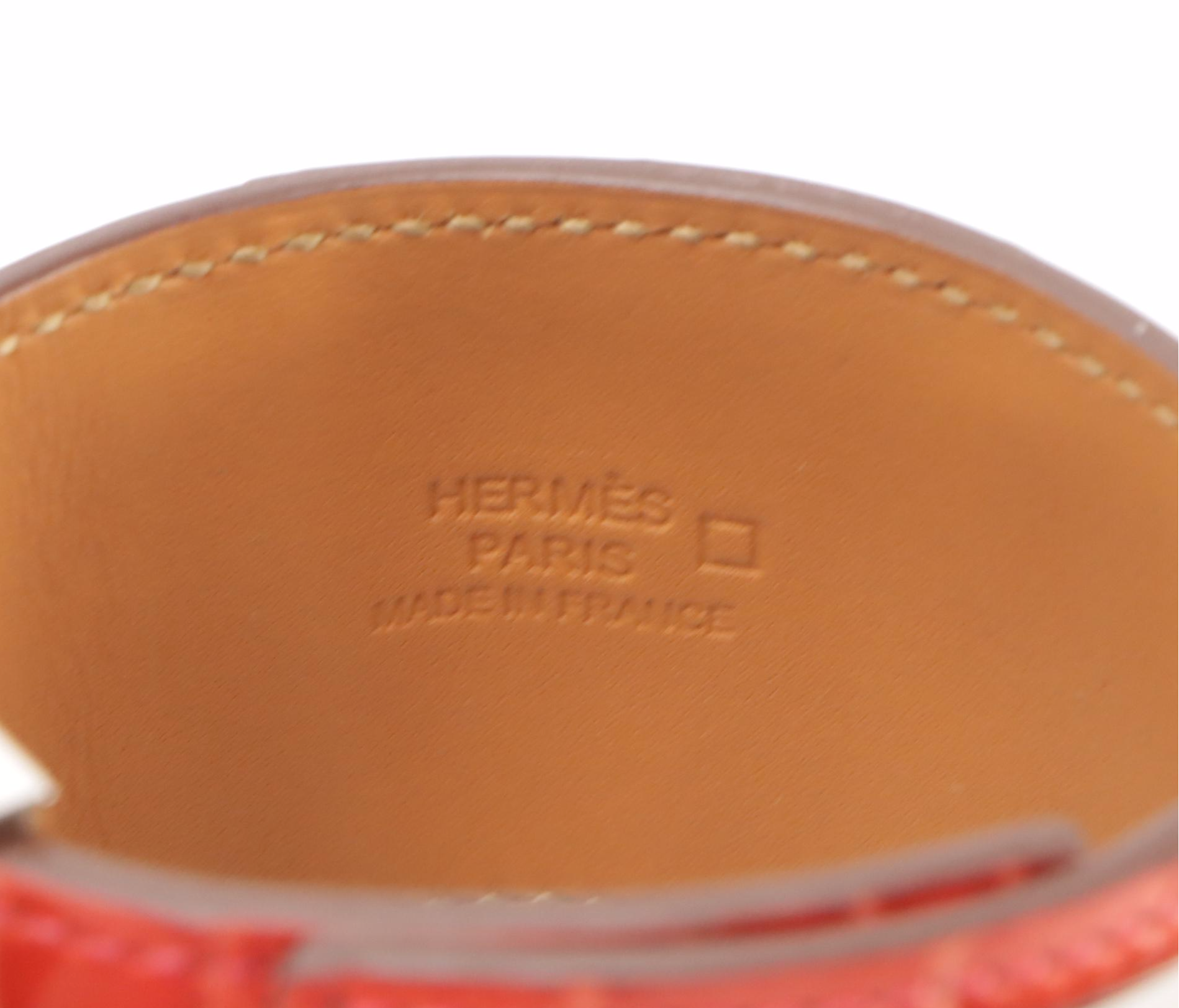 Hermès Collier de Chien Lisse Alligator Skin Bracelet