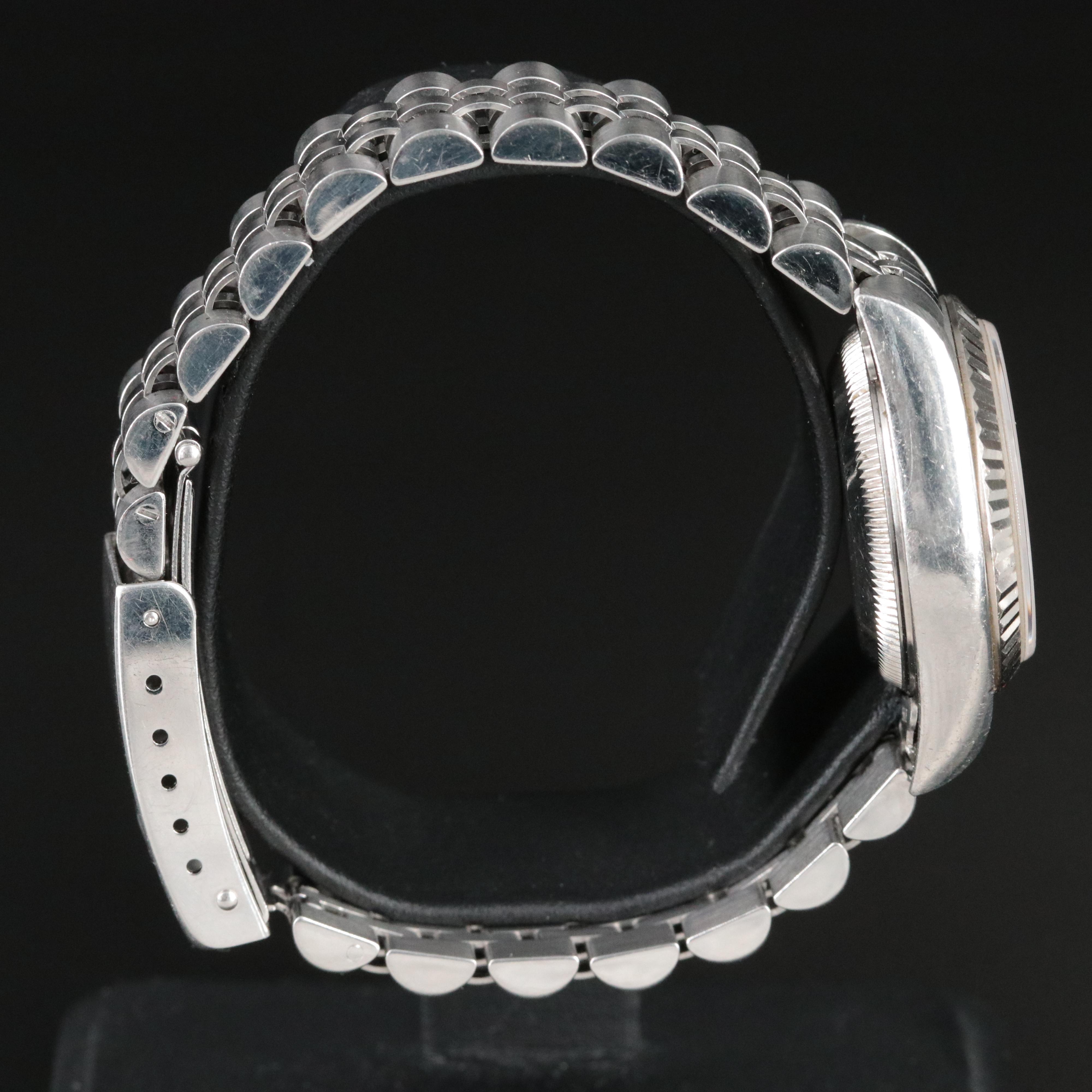 2000 Rolex Sodalite Factory Diamond Dial Datejust Watch