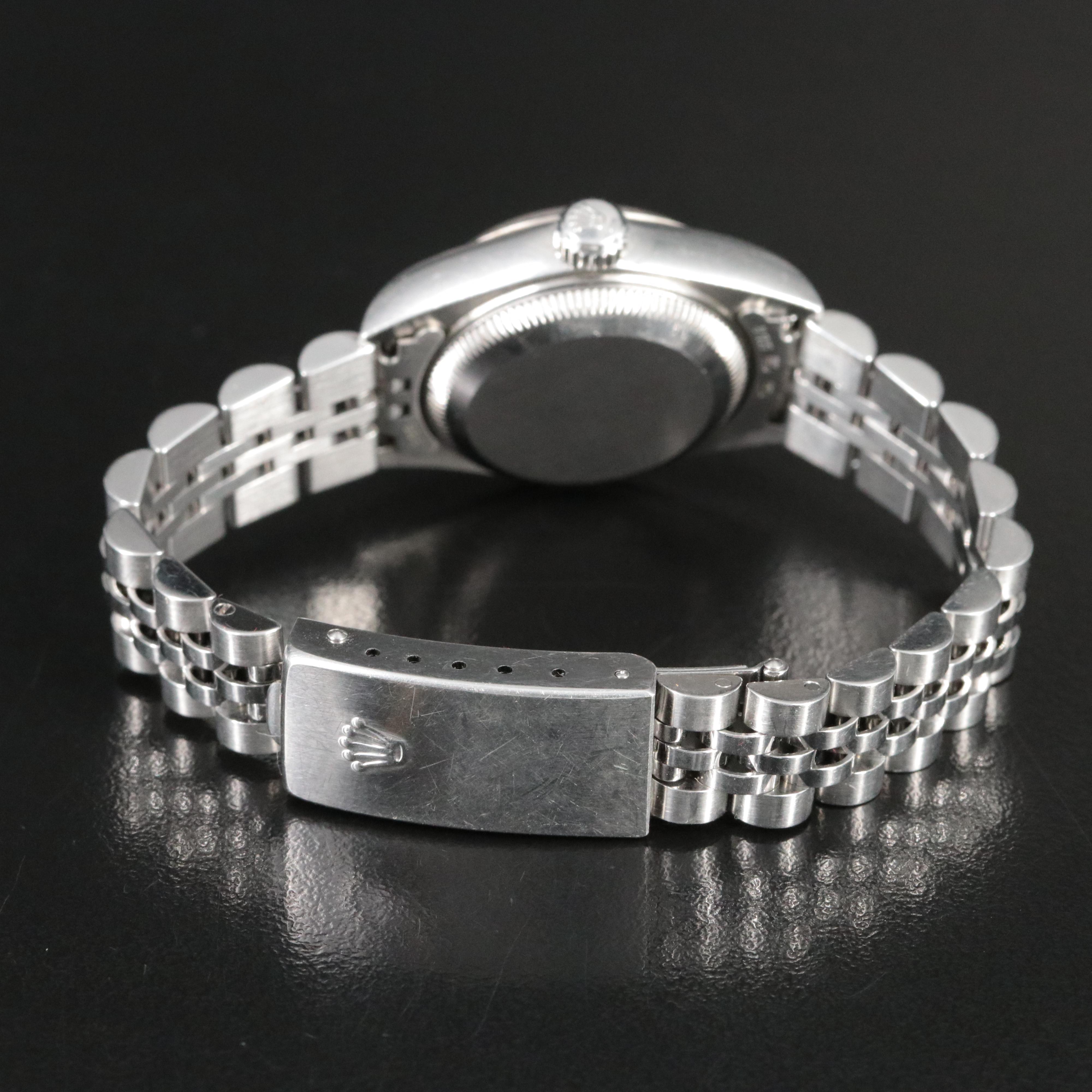 2000 Rolex Sodalite Factory Diamond Dial Datejust Watch