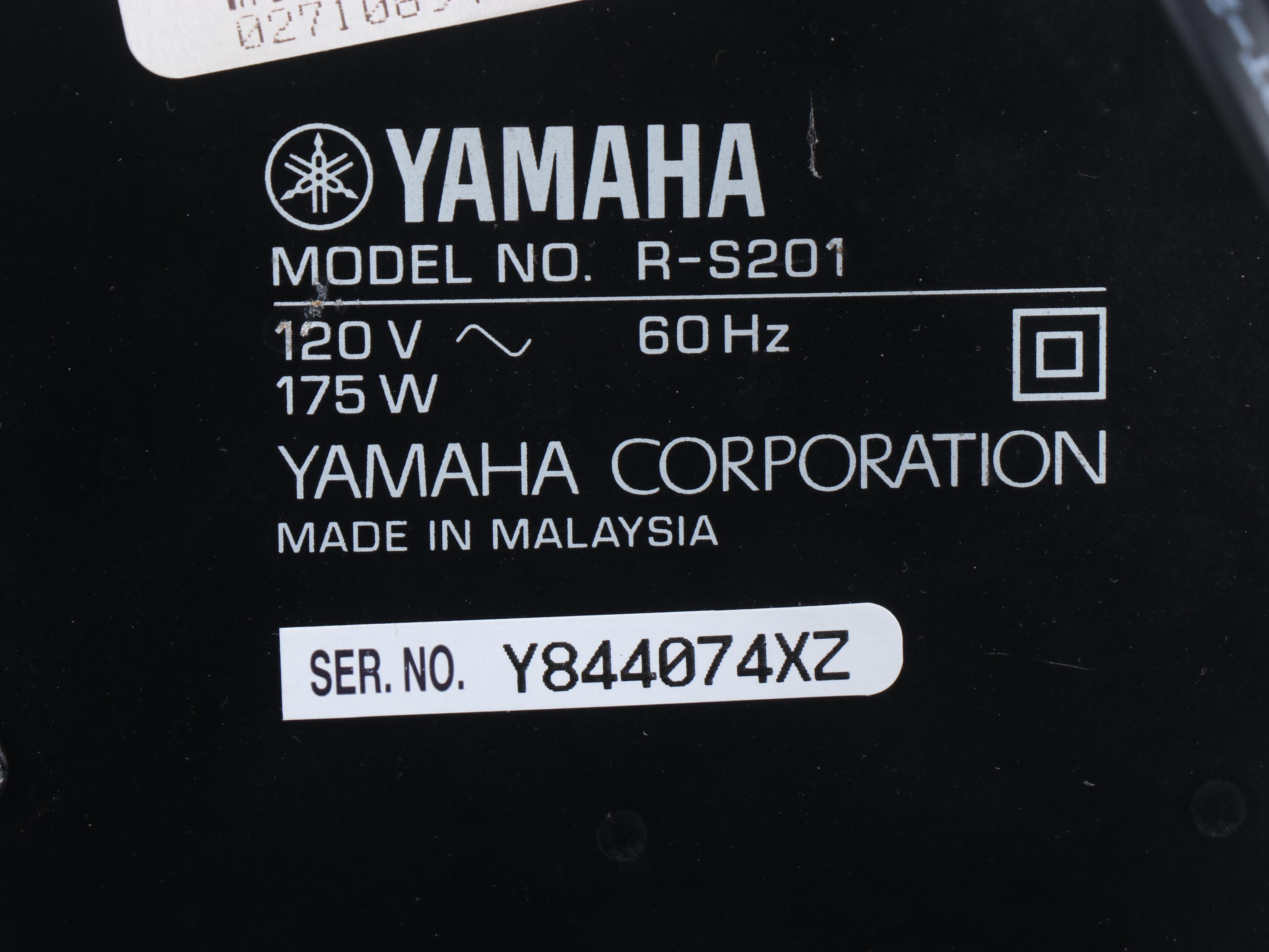 Yamaha R-S201 Receiver with Onkyo DX-C370 CD Changer and Bose Floor Speakers