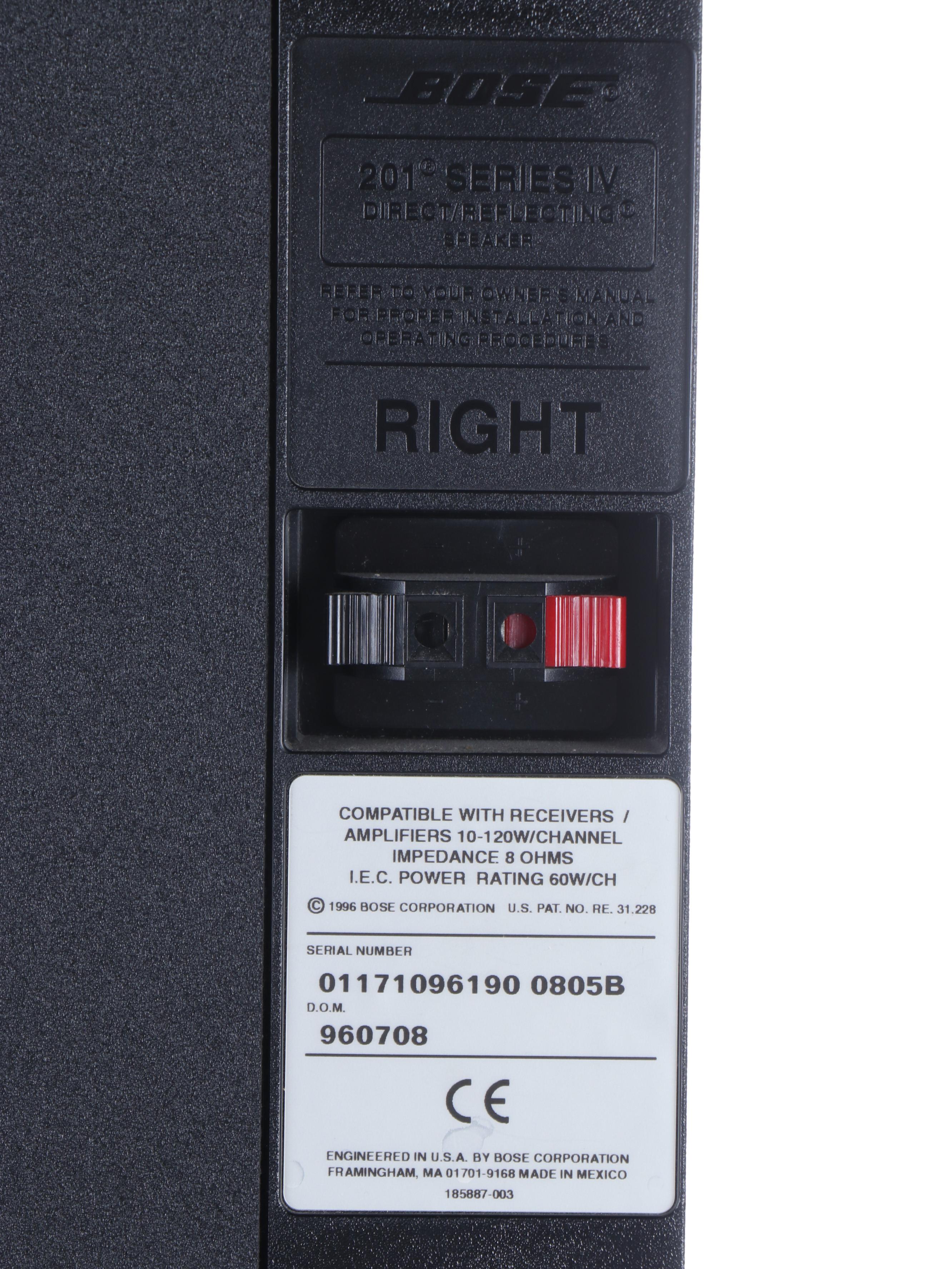 Yamaha R-S201 Receiver with Onkyo DX-C370 CD Changer and Bose Floor Speakers