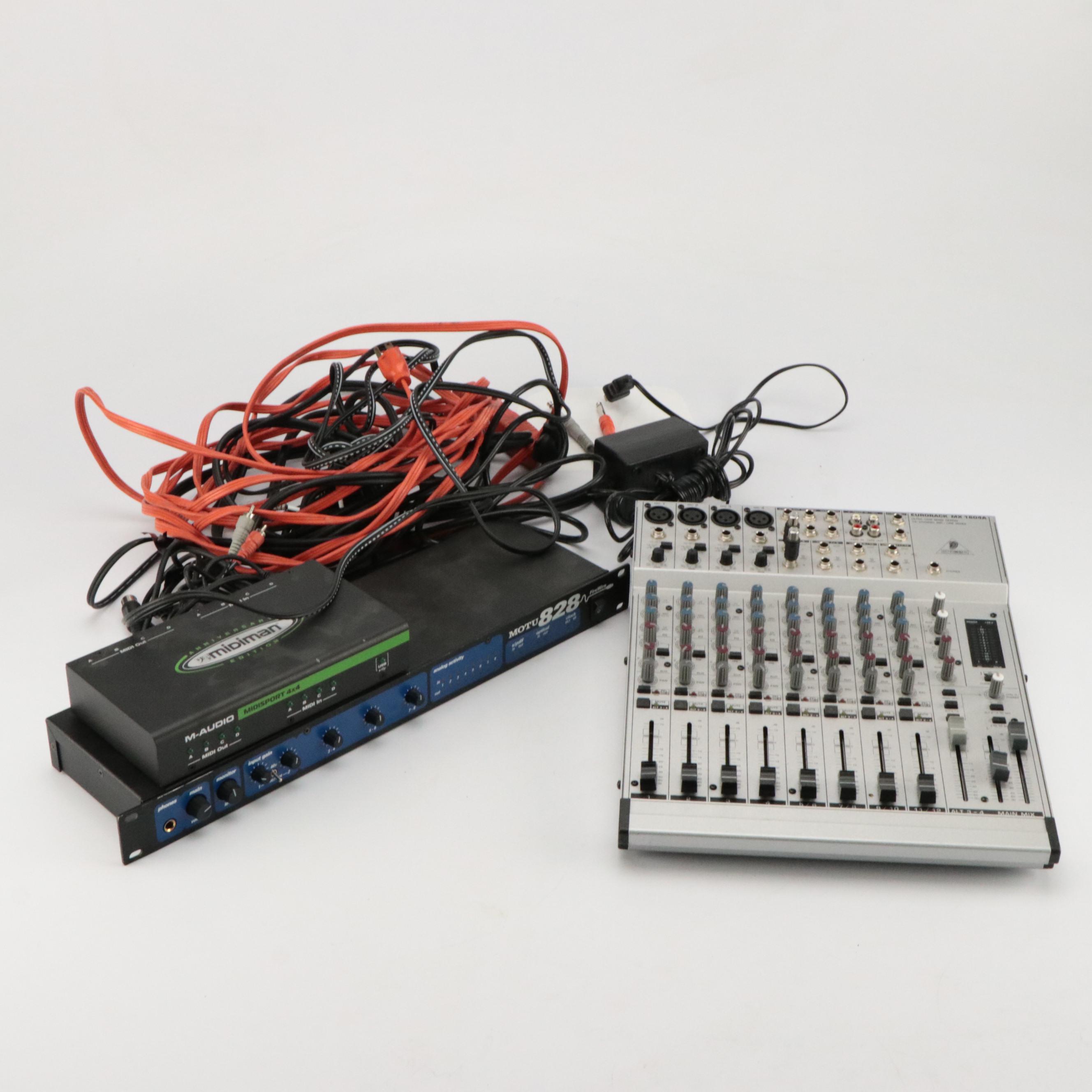 Behringer Eurorack MX 1604A and Other Sound Equipment