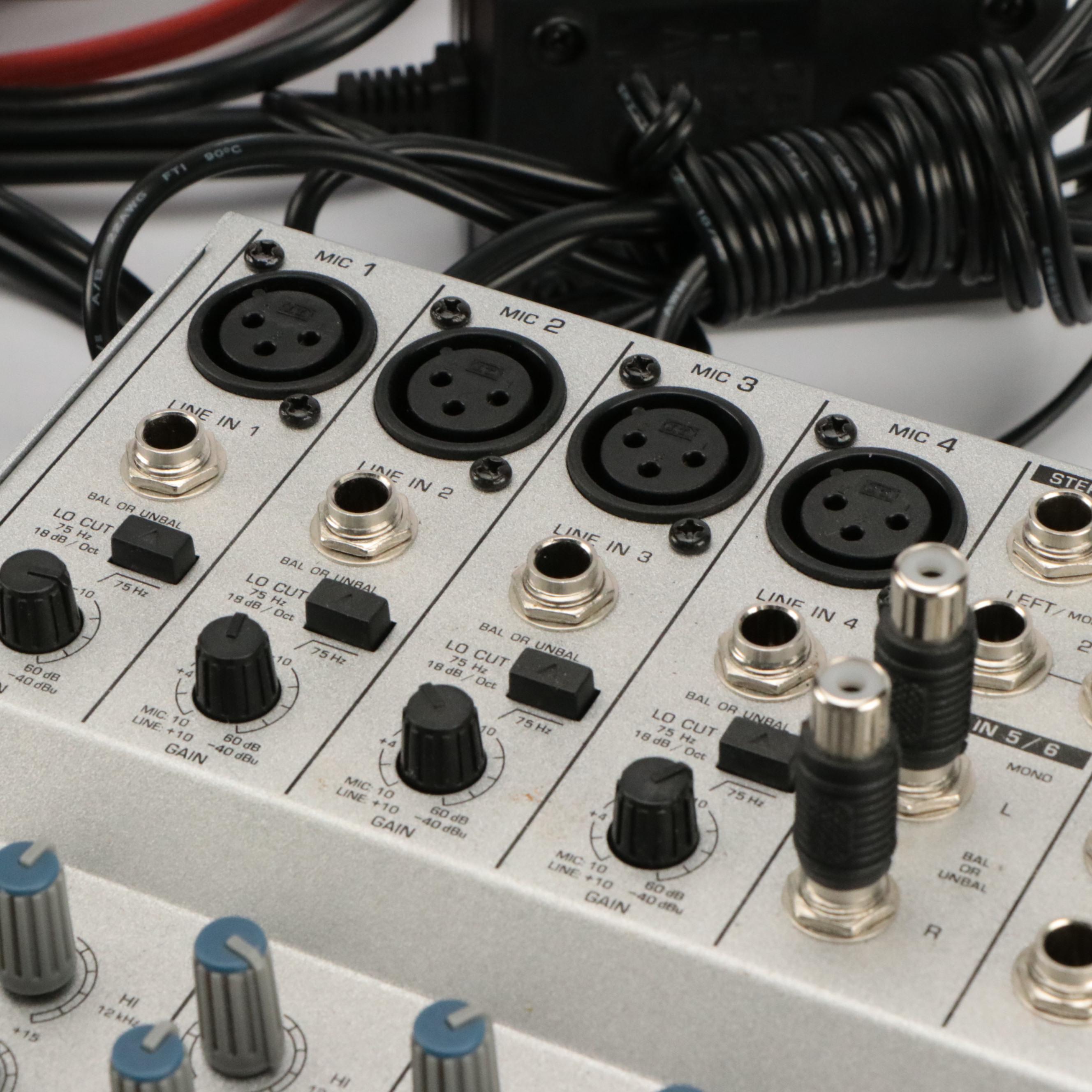 Behringer Eurorack MX 1604A and Other Sound Equipment