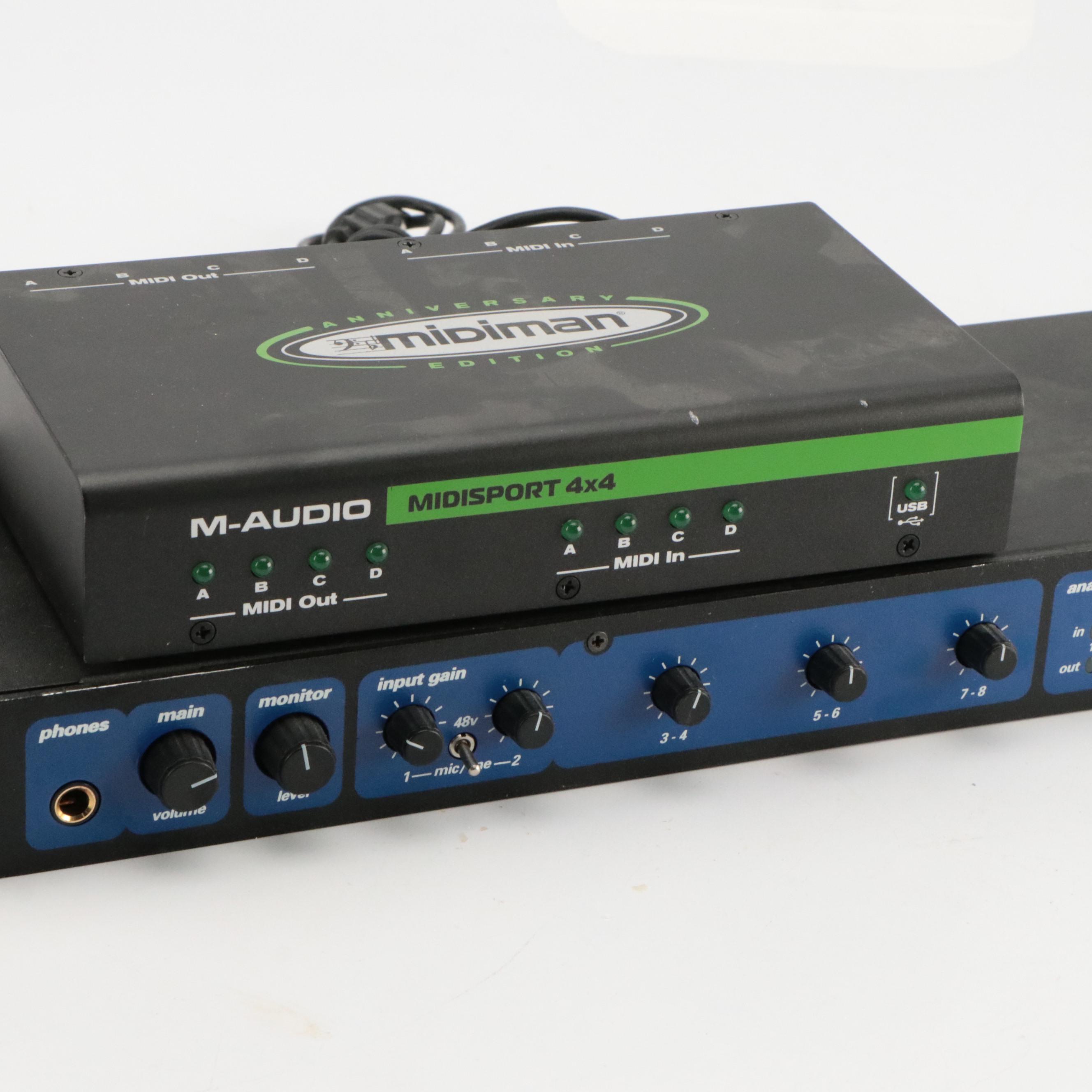 Behringer Eurorack MX 1604A and Other Sound Equipment