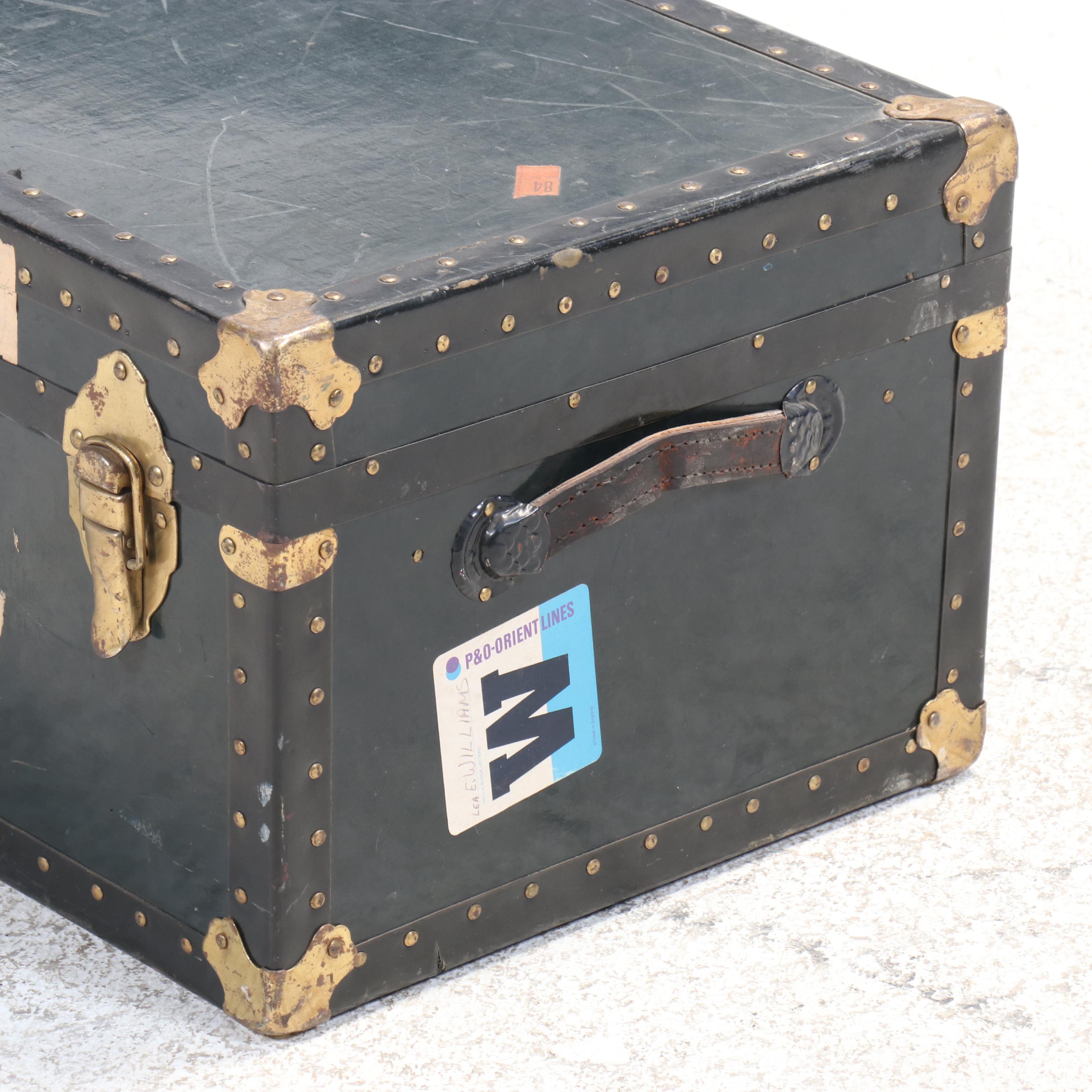 National Vulcanized Fibre Co. Steamer Trunk, 20th Century