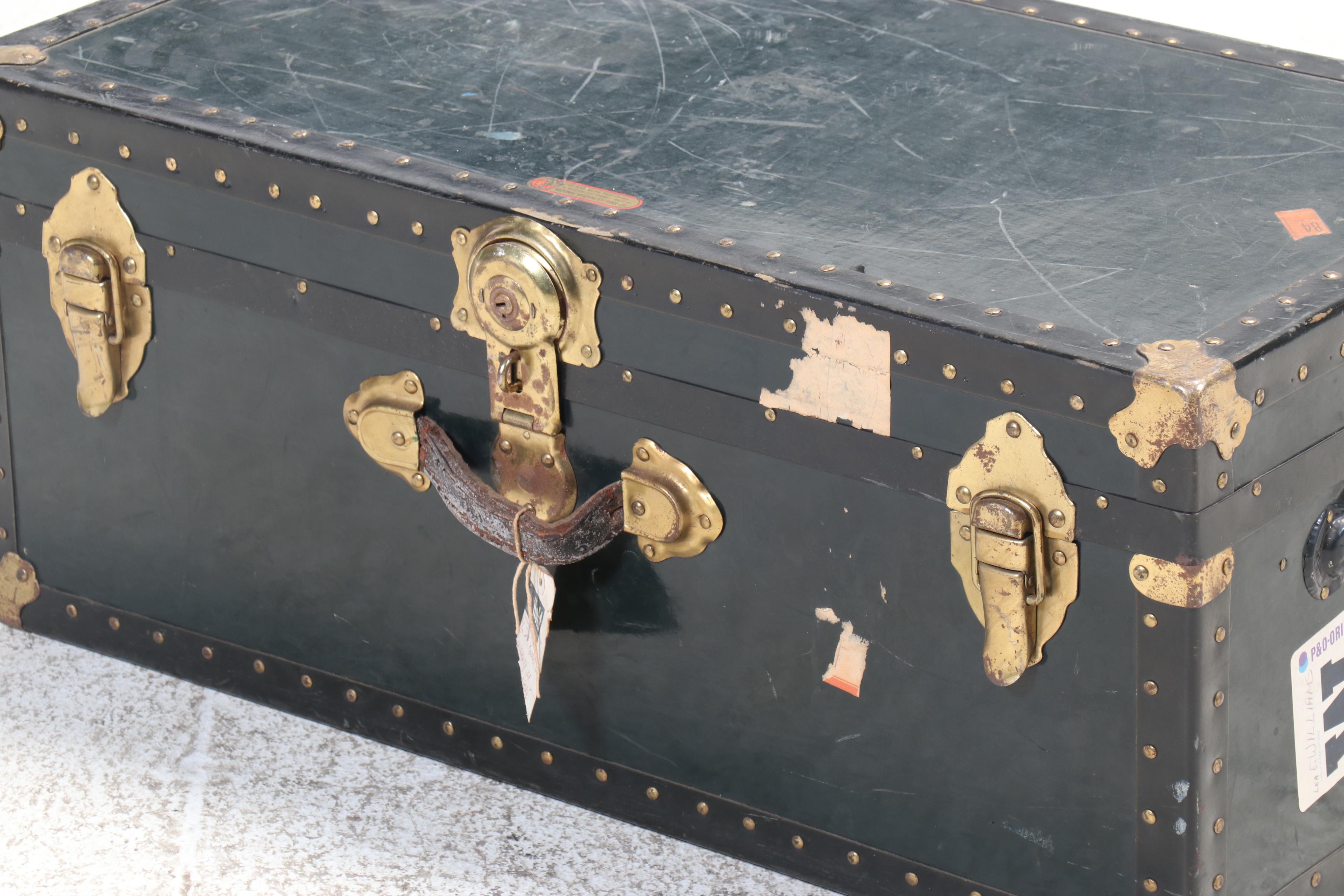 National Vulcanized Fibre Co. Steamer Trunk, 20th Century