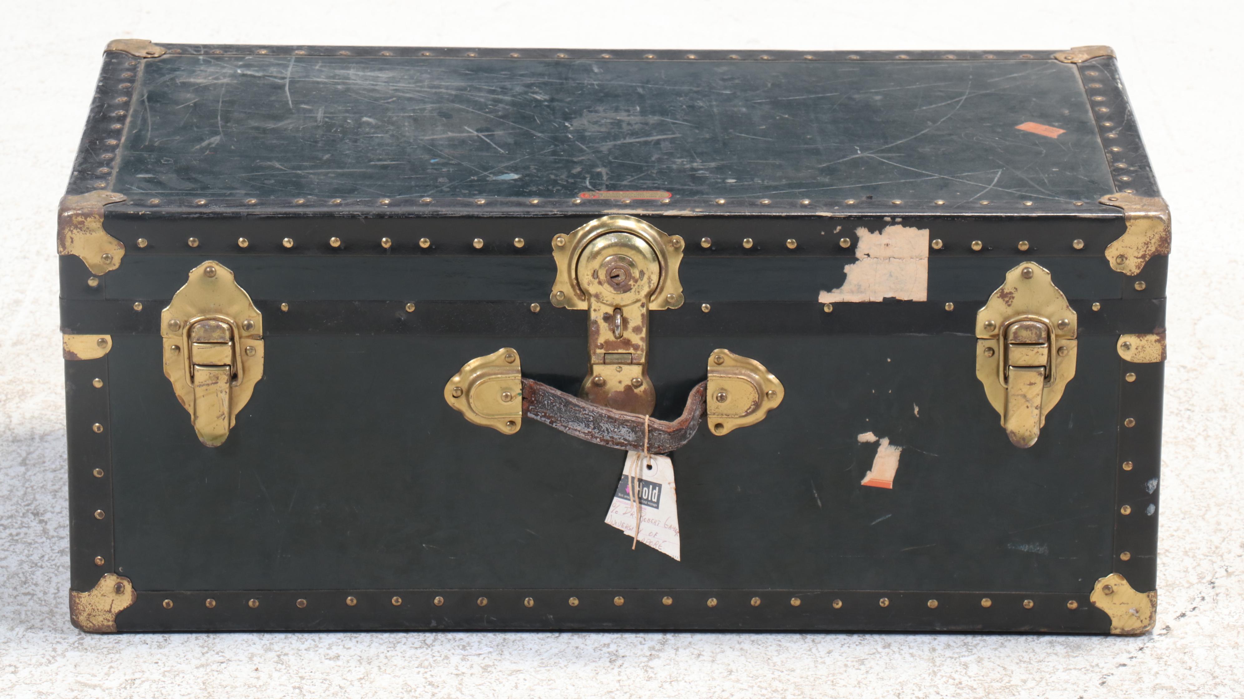 National Vulcanized Fibre Co. Steamer Trunk, 20th Century