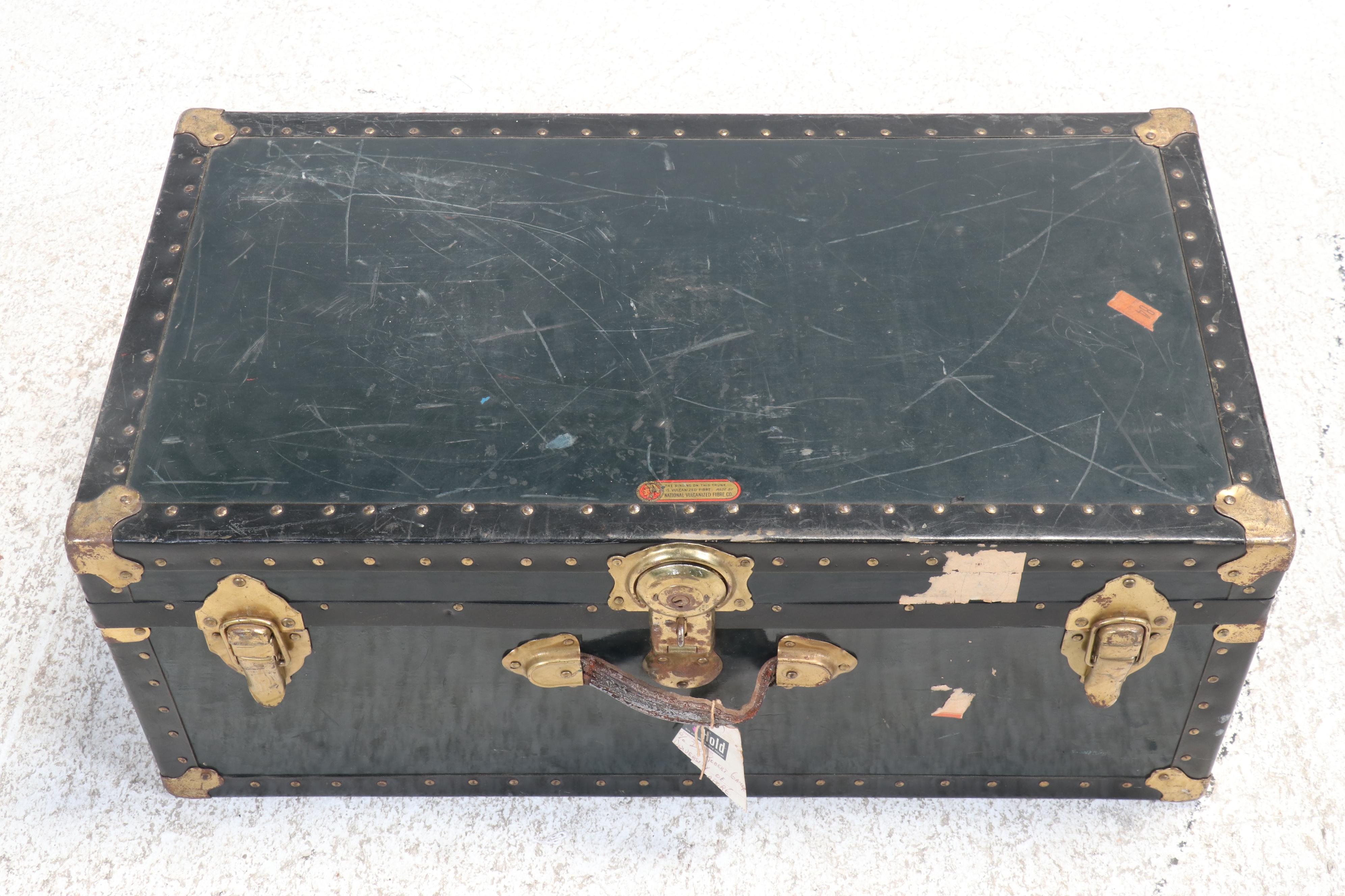 National Vulcanized Fibre Co. Steamer Trunk, 20th Century