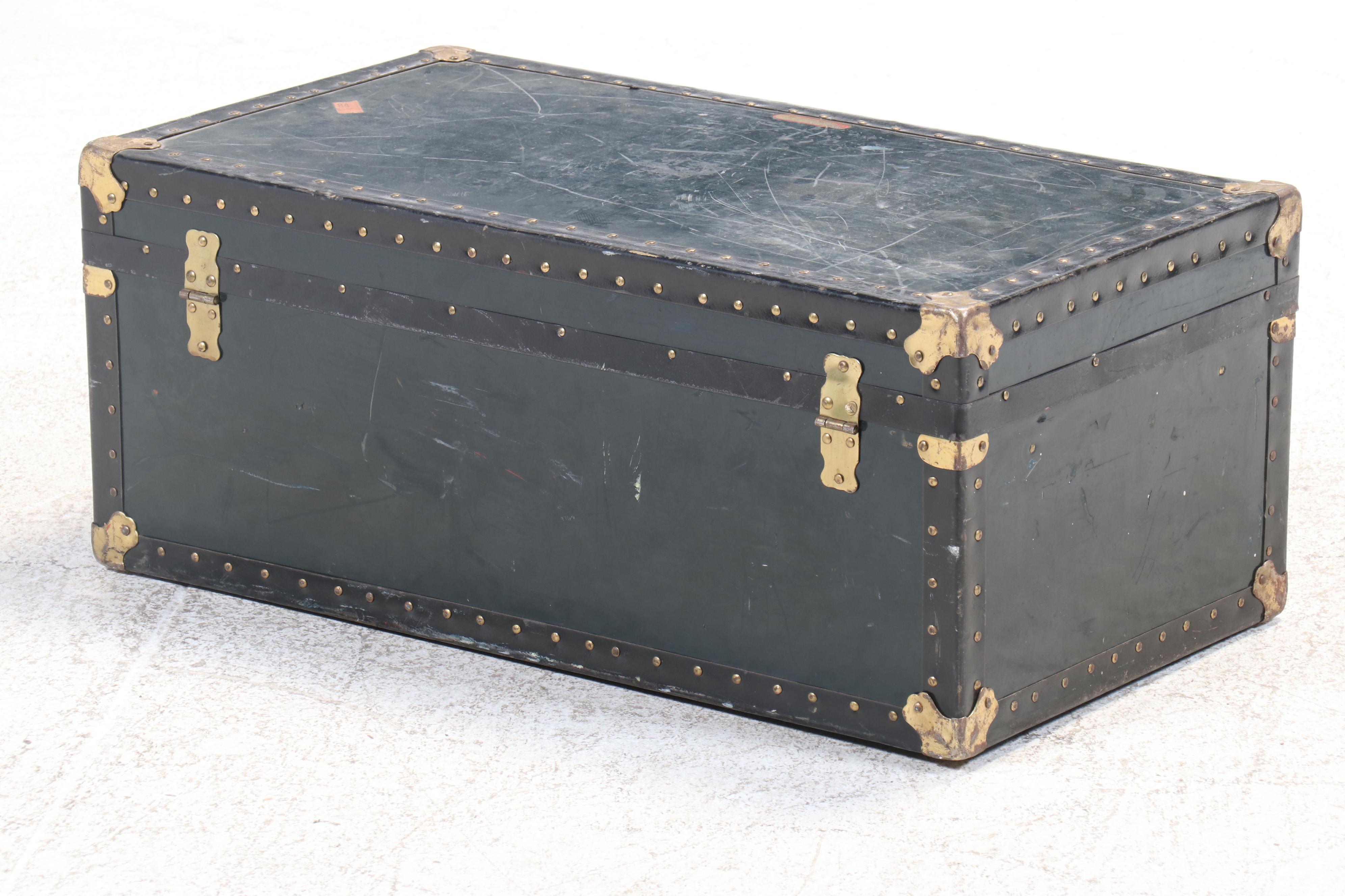 National Vulcanized Fibre Co. Steamer Trunk, 20th Century