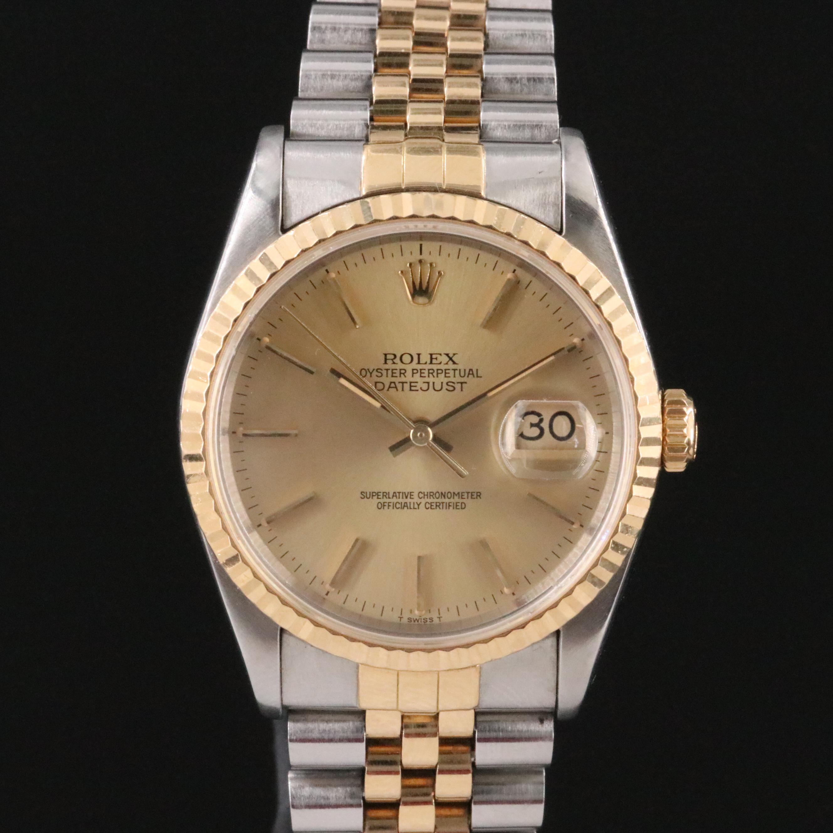 1991 Rolex Oyster Perpetual Datejust Watch