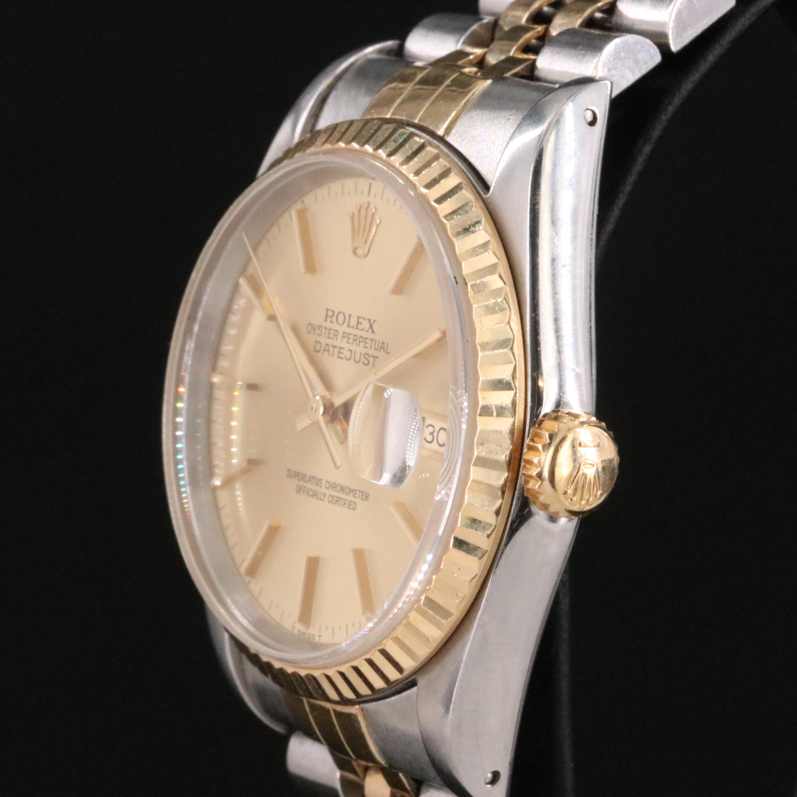 1991 Rolex Oyster Perpetual Datejust Watch