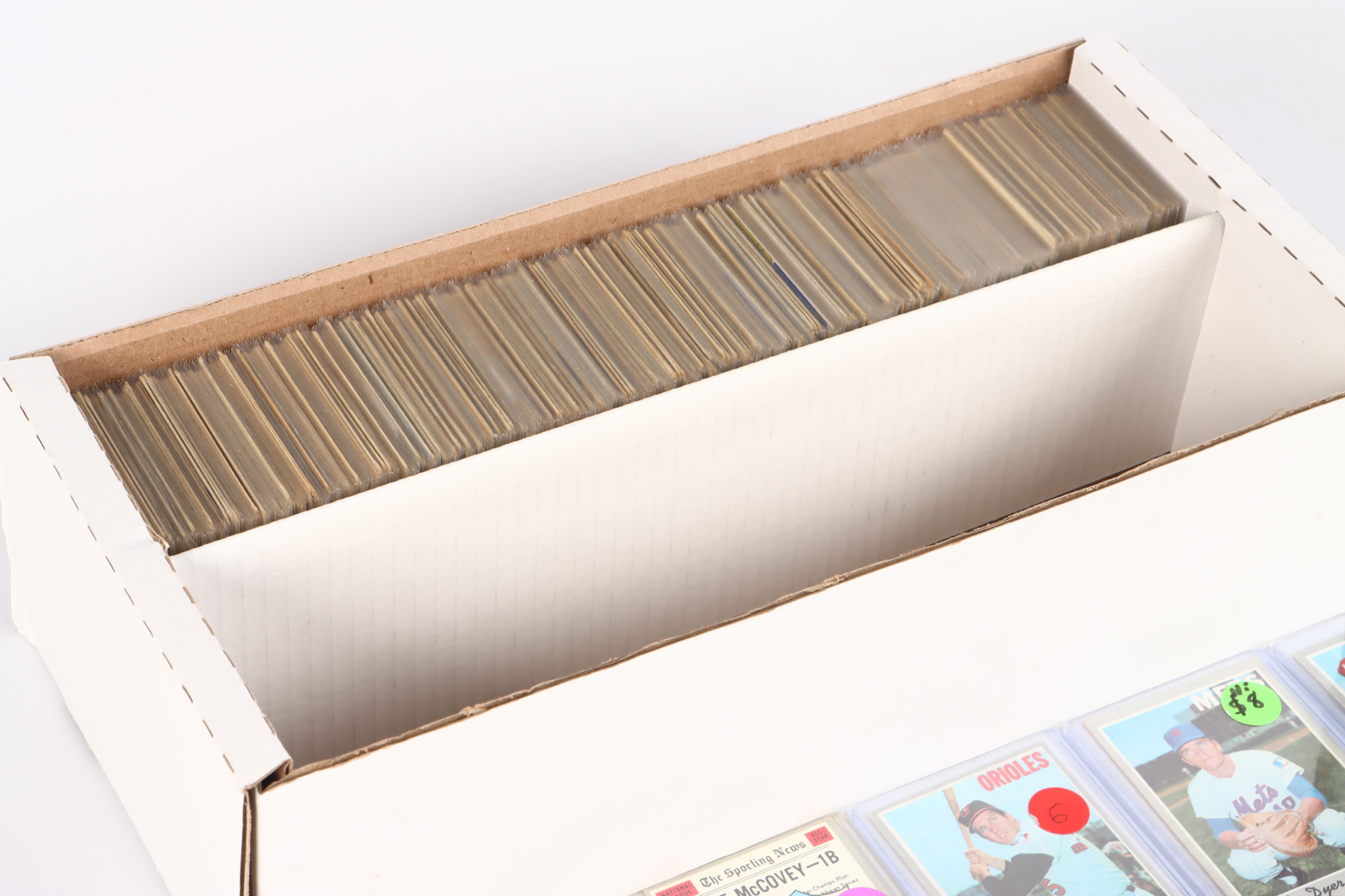 1970 Topps Baseball Cards Featuring Hank Aaron, Reggie Jackson, and More