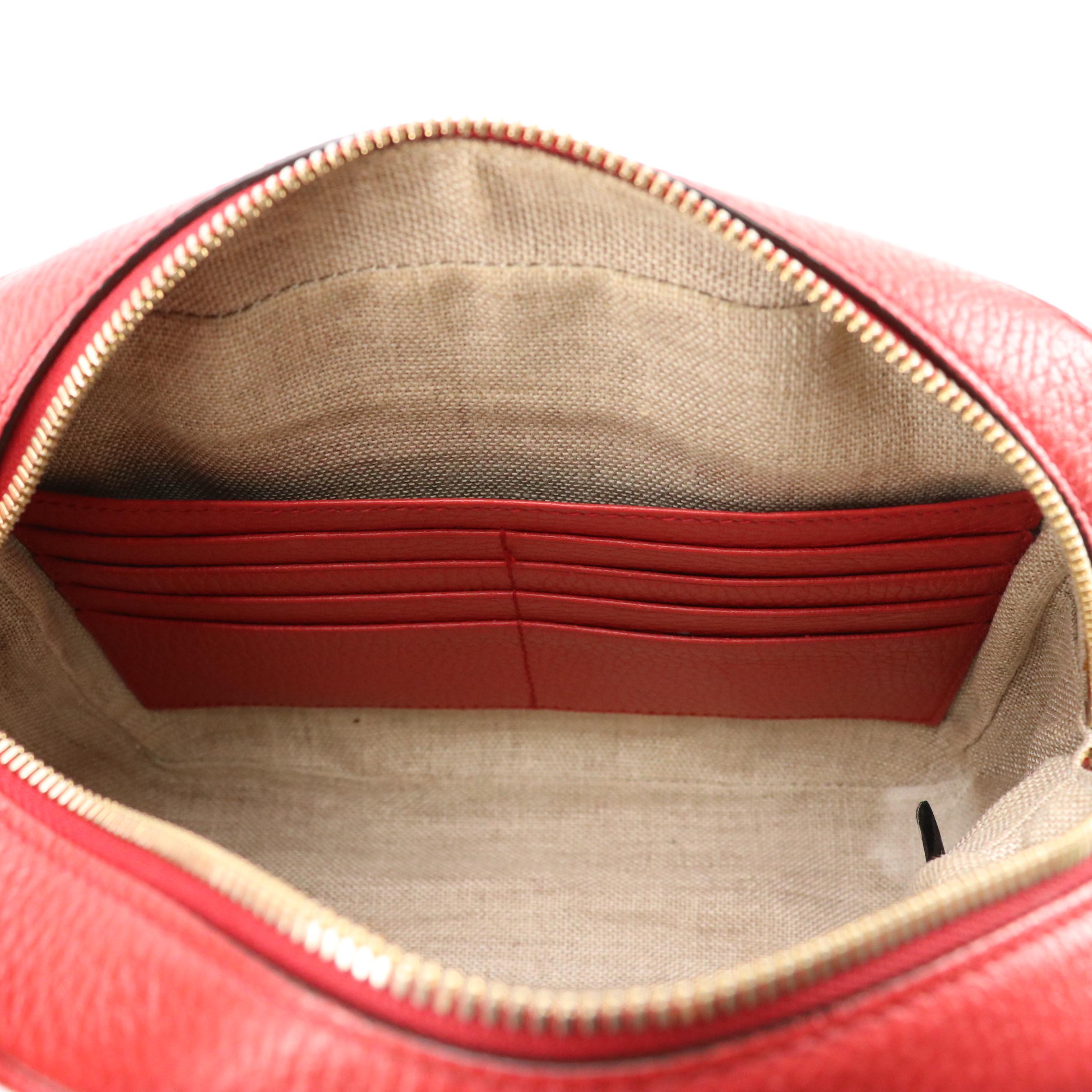 Gucci Mini Bree Messenger Bag in GG Canvas with Leather Trim