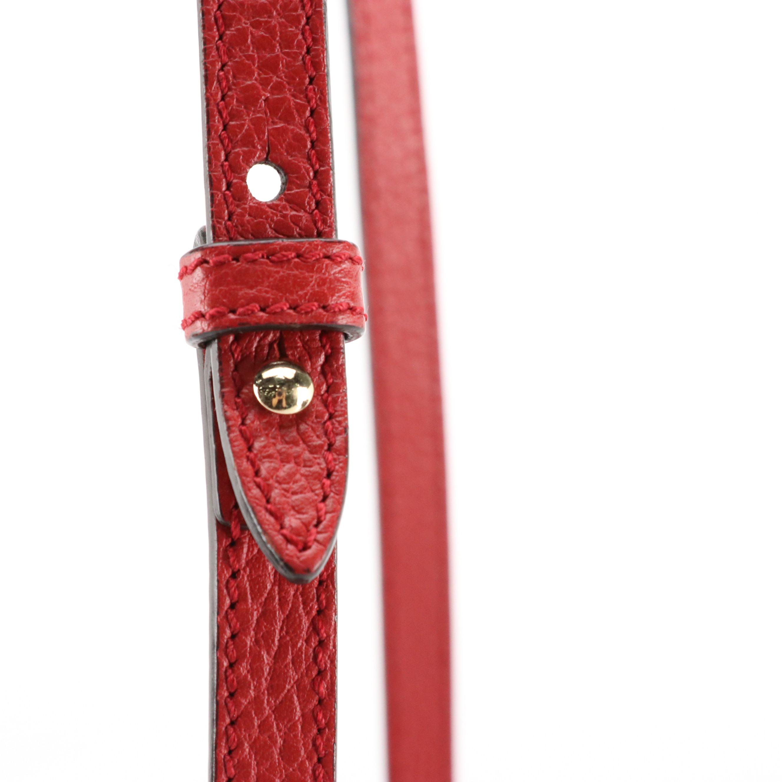 Gucci Mini Bree Messenger Bag in GG Canvas with Leather Trim