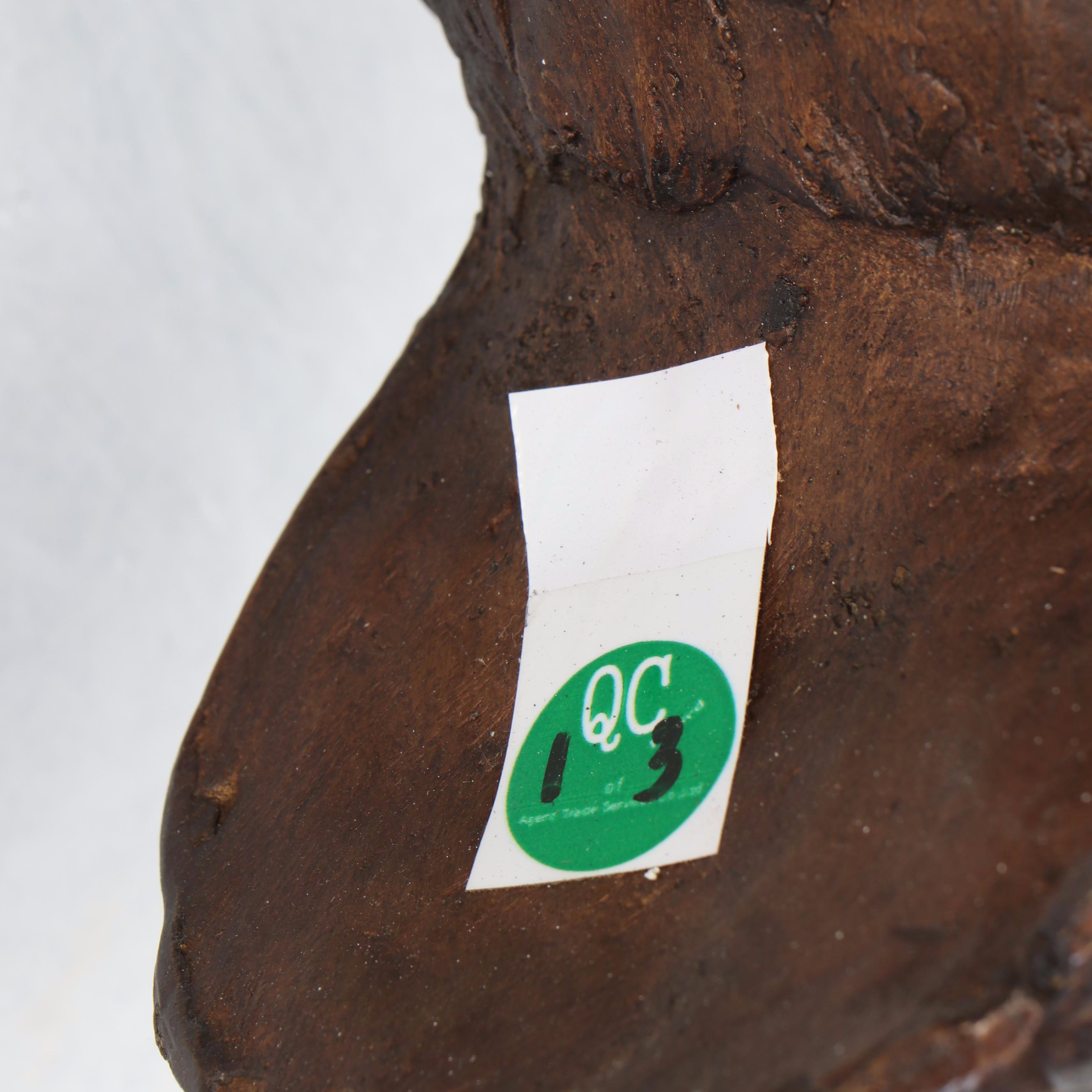 Life-Sized Patinated Cast Brass Heron Sculptures