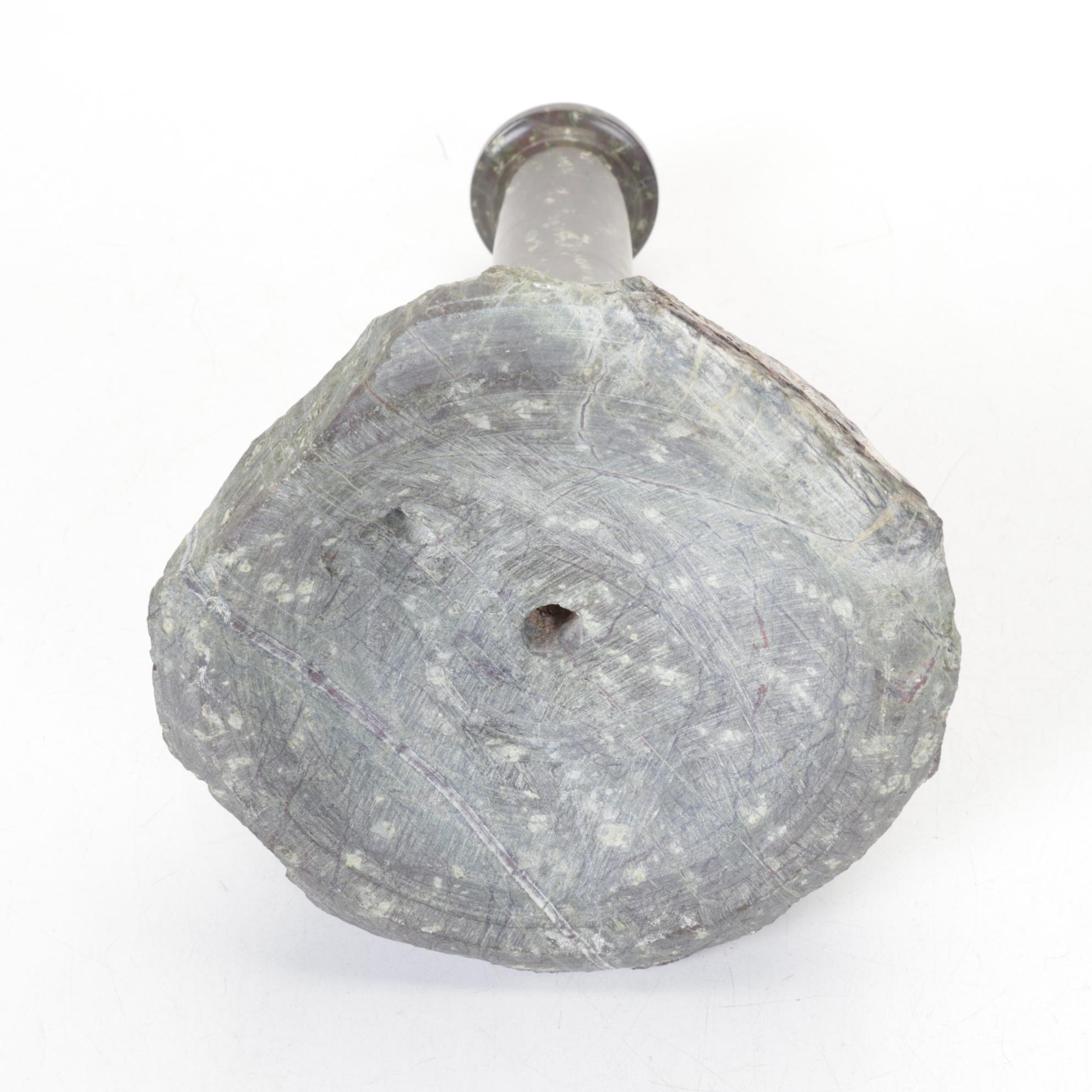 Natural & Polished Marble Lighthouse Candle Holder & Sculpture