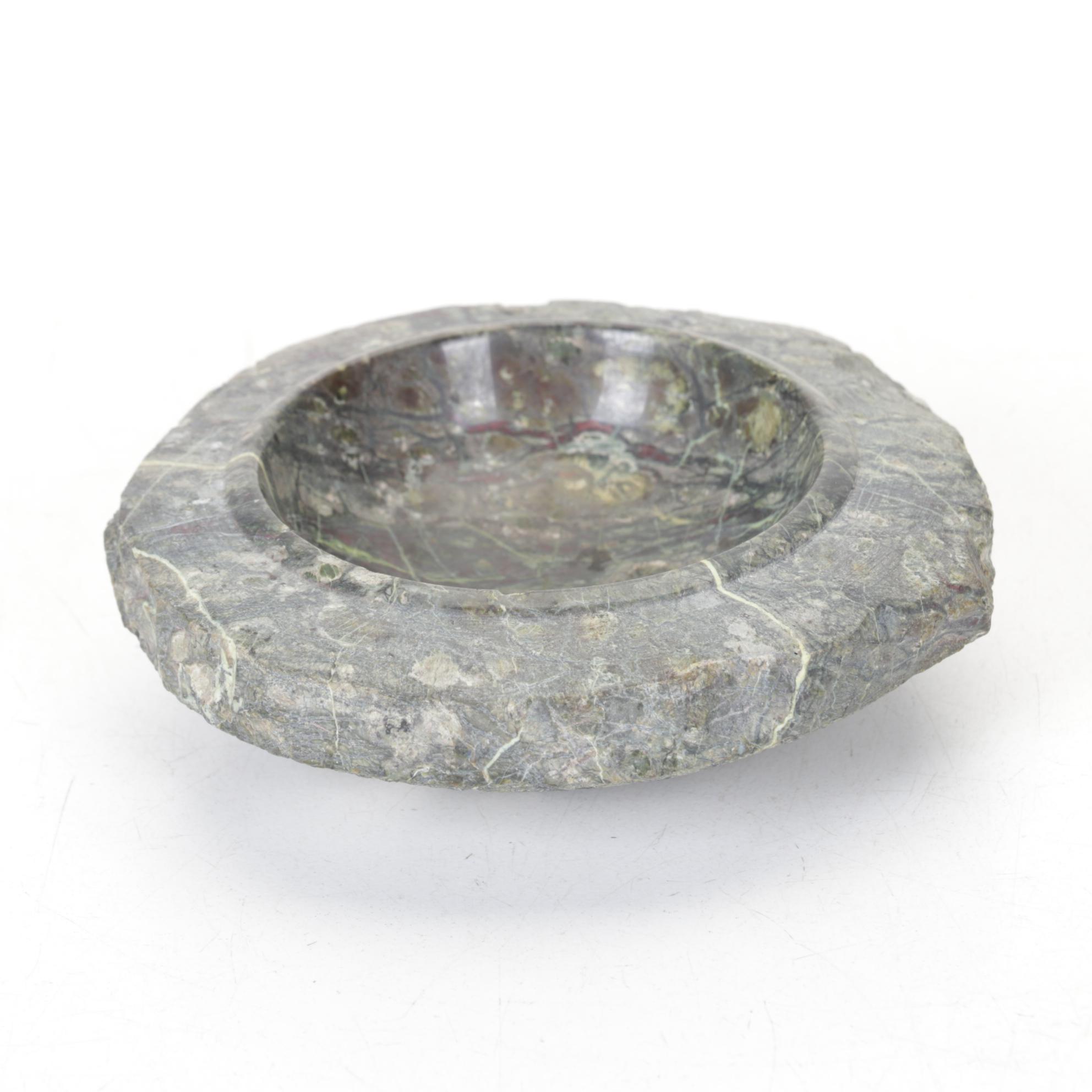 Natural & Polished Marble Lighthouse Candle Holder & Sculpture