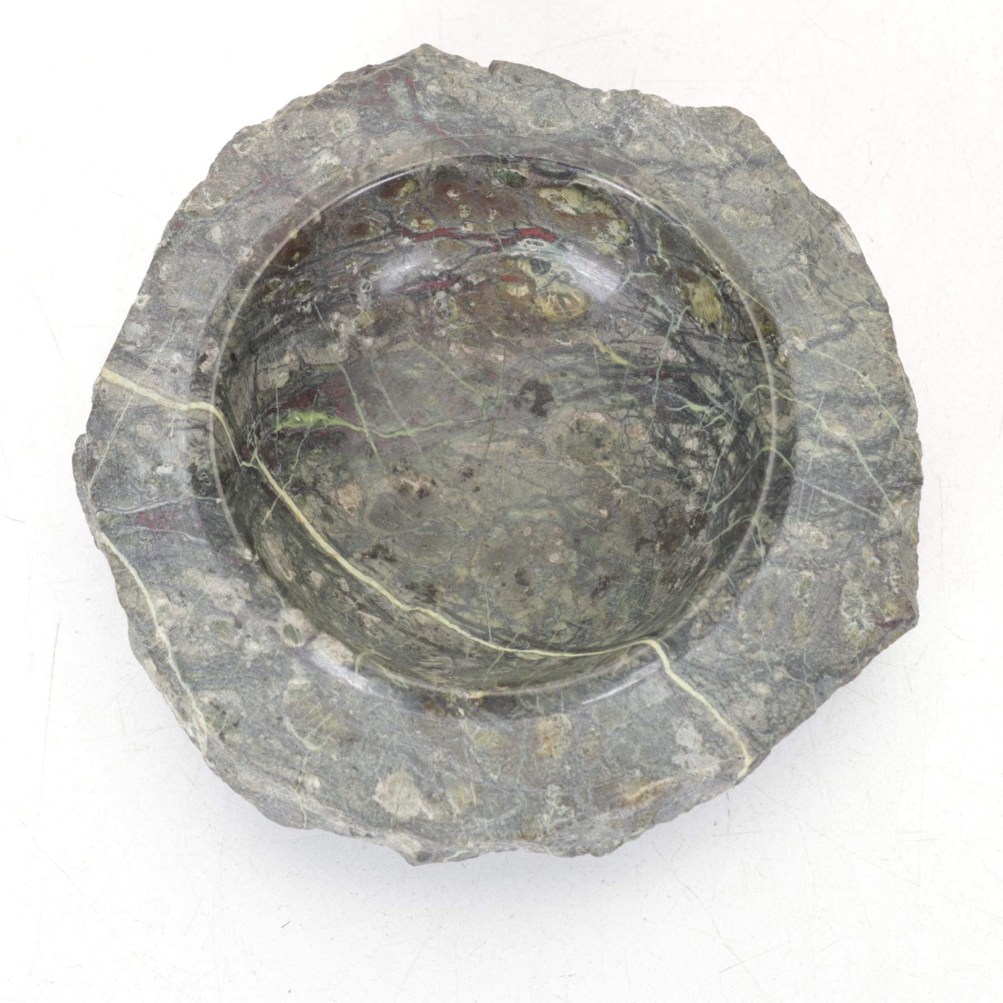 Natural & Polished Marble Lighthouse Candle Holder & Sculpture