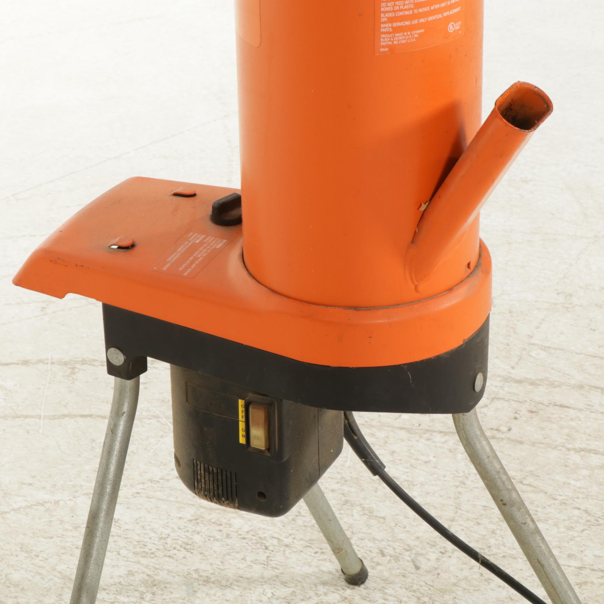 Black & Decker Model 8501 Electric Garden Shredder