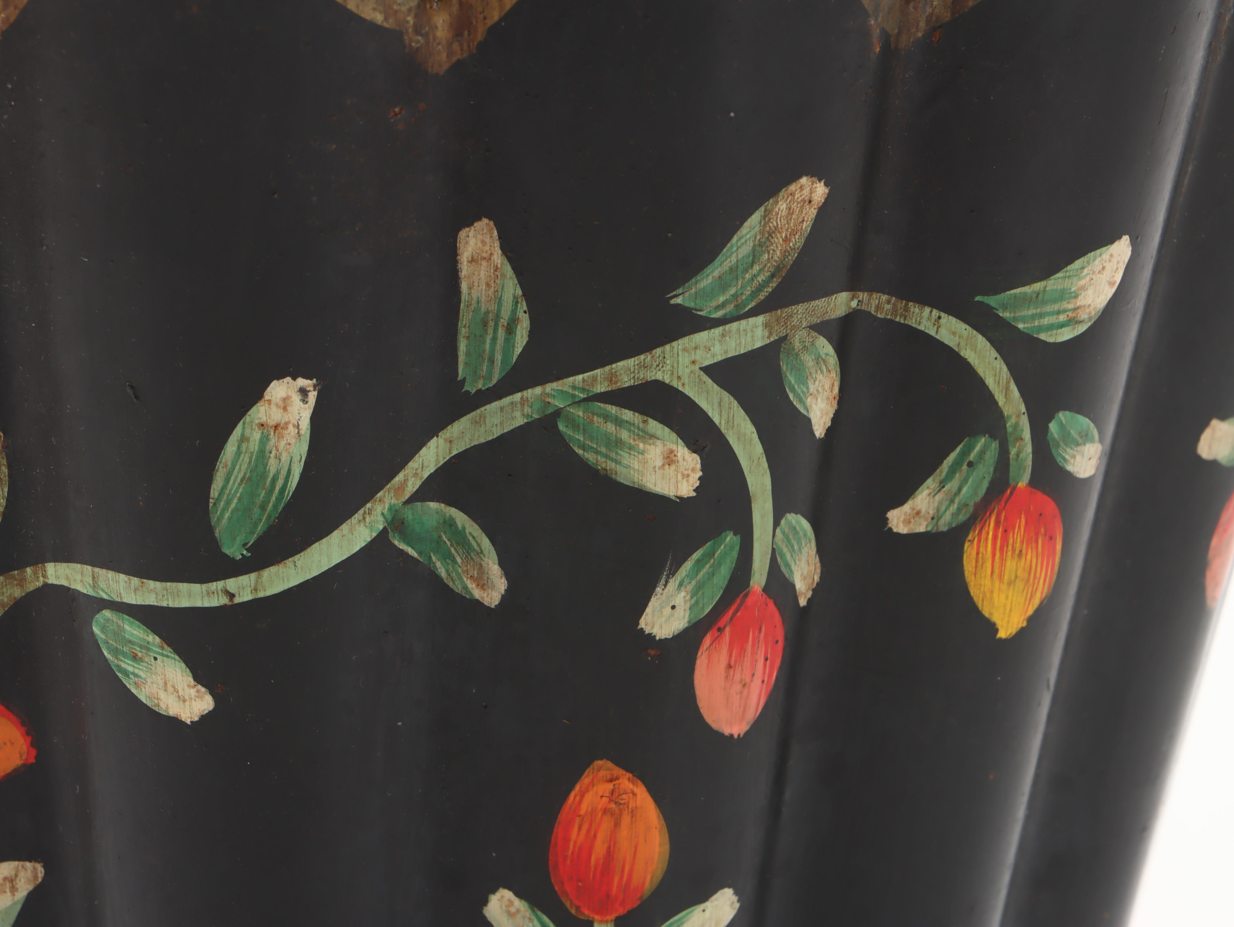 Victorian Style Toleware Footed Planter, 20th Century