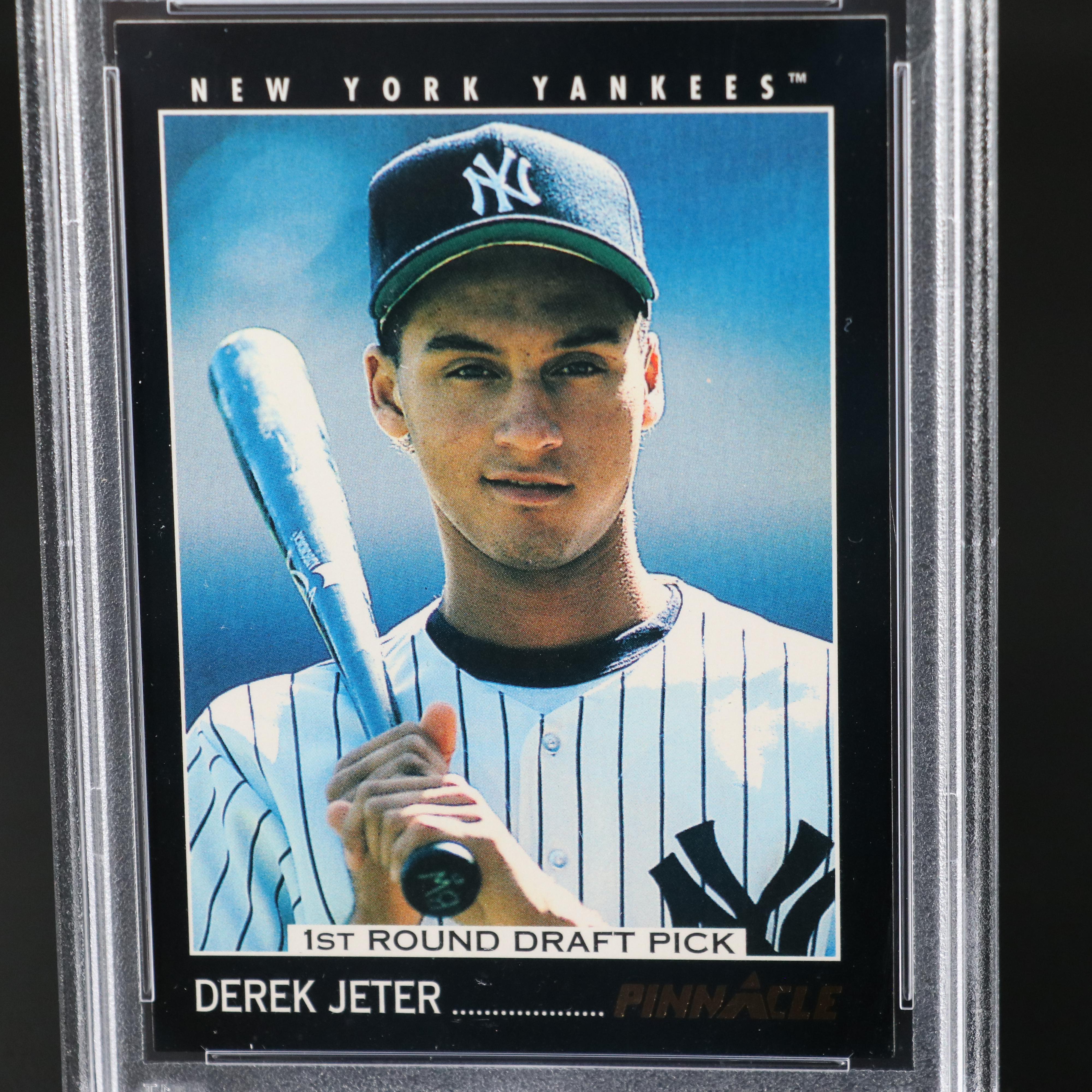 1993 Pinnacle Derek Jeter New York Yankees Rookie Card Graded PSA 9