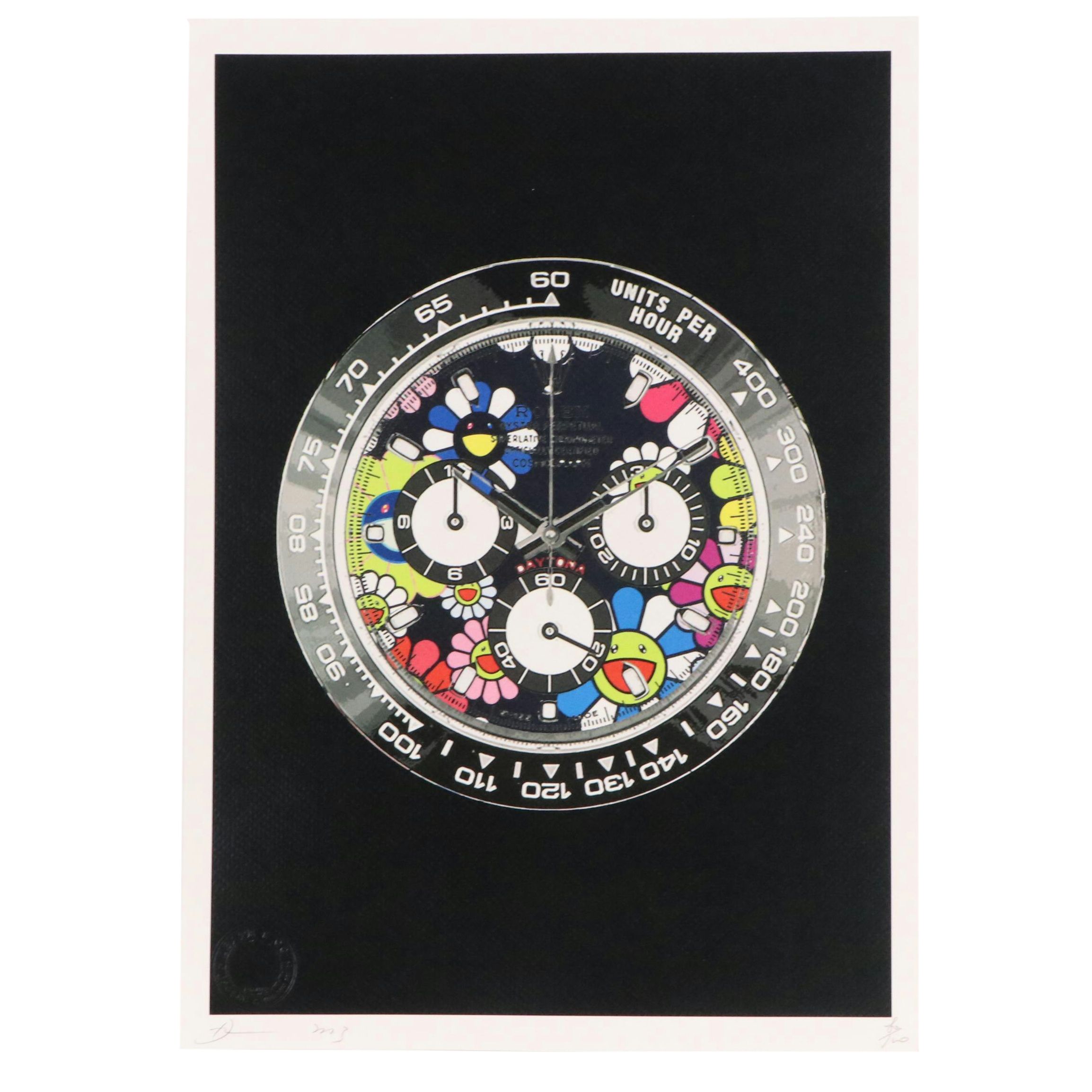 Death NYC Graphic Digital Print Murakami x Rolex, 21st Century