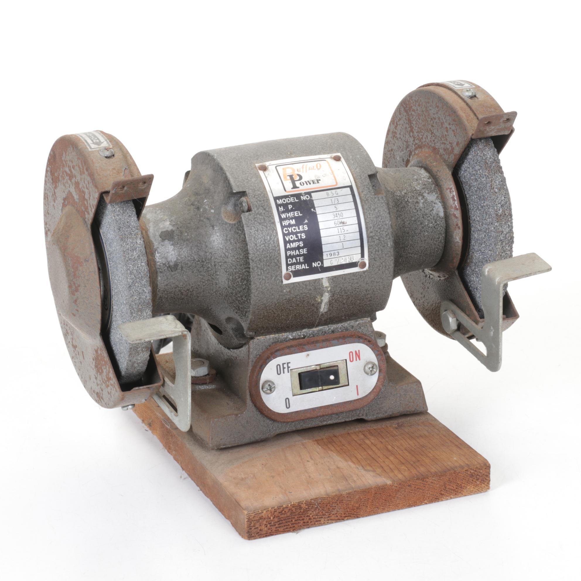 Buffalo Power 1/3 HP Bench Grinder