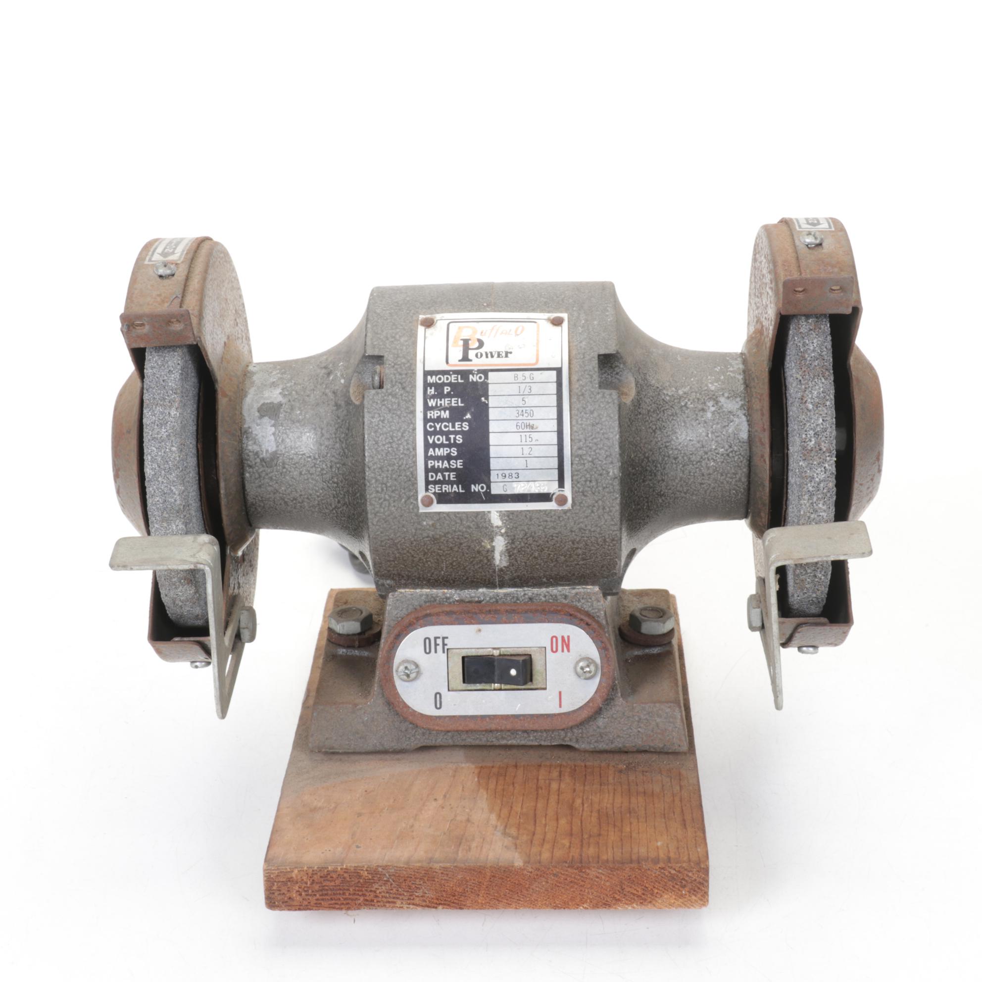 Buffalo Power 1/3 HP Bench Grinder