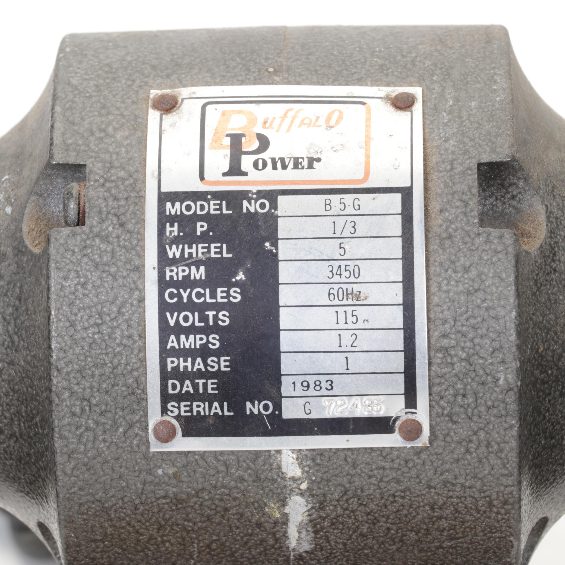 Buffalo Power 1/3 HP Bench Grinder