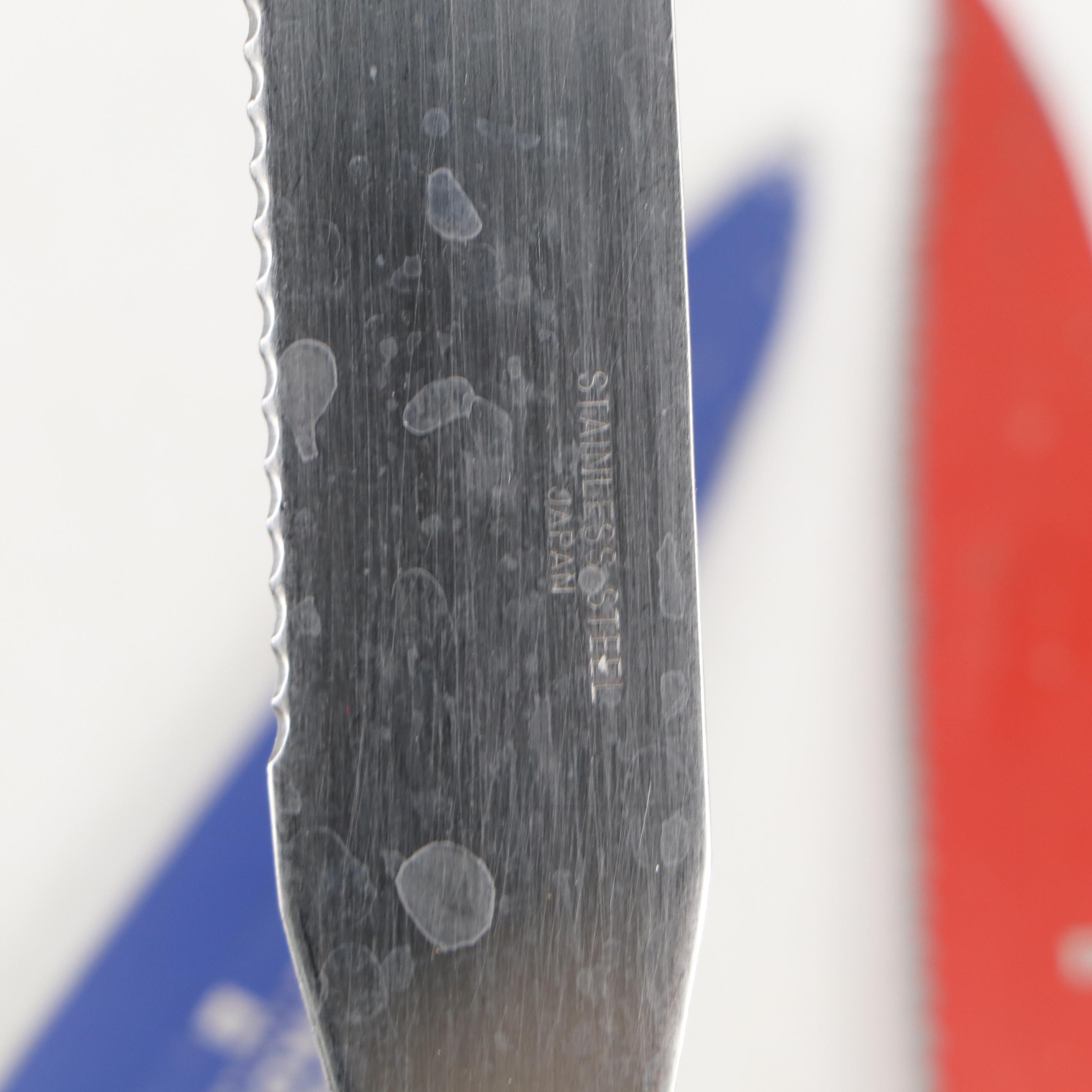 Artist's Palette Shaped Platter with Corn Cob Holders and Other Utensils